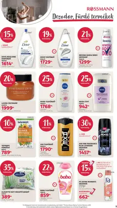 Rossmann akciós újság - amely érvényes a következő dátumtól: 2026.07.06. | Oldal: 13 | Termékek: Body, Habfürdő, Limonádé, Fürdősó
