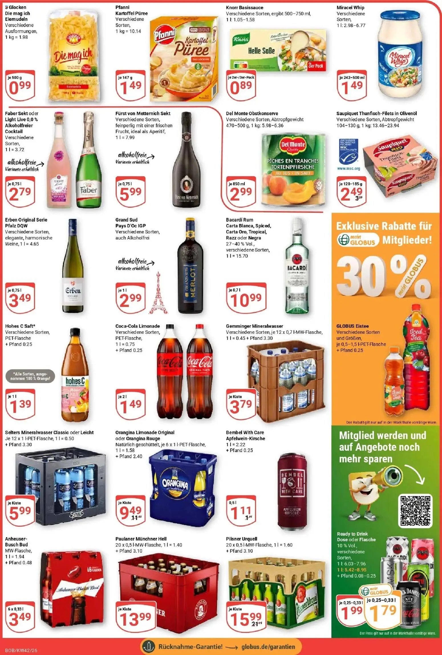 Globus Prospekt Bobenheim-Roxheim (ab 12.10.2026) » Angebote online | Seite: 4 | Produkte: Cola, Merlot, Olivenol, Paulaner