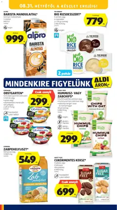 ALPRO BARISTA MANDULALAITAL*, Könnyen habosítható 1l/doboz - amely érvényes a következő dátumtól: 2026.08.27. | Oldal: 24 | Termékek: Alpro, Vegán, Pohár, Cukor