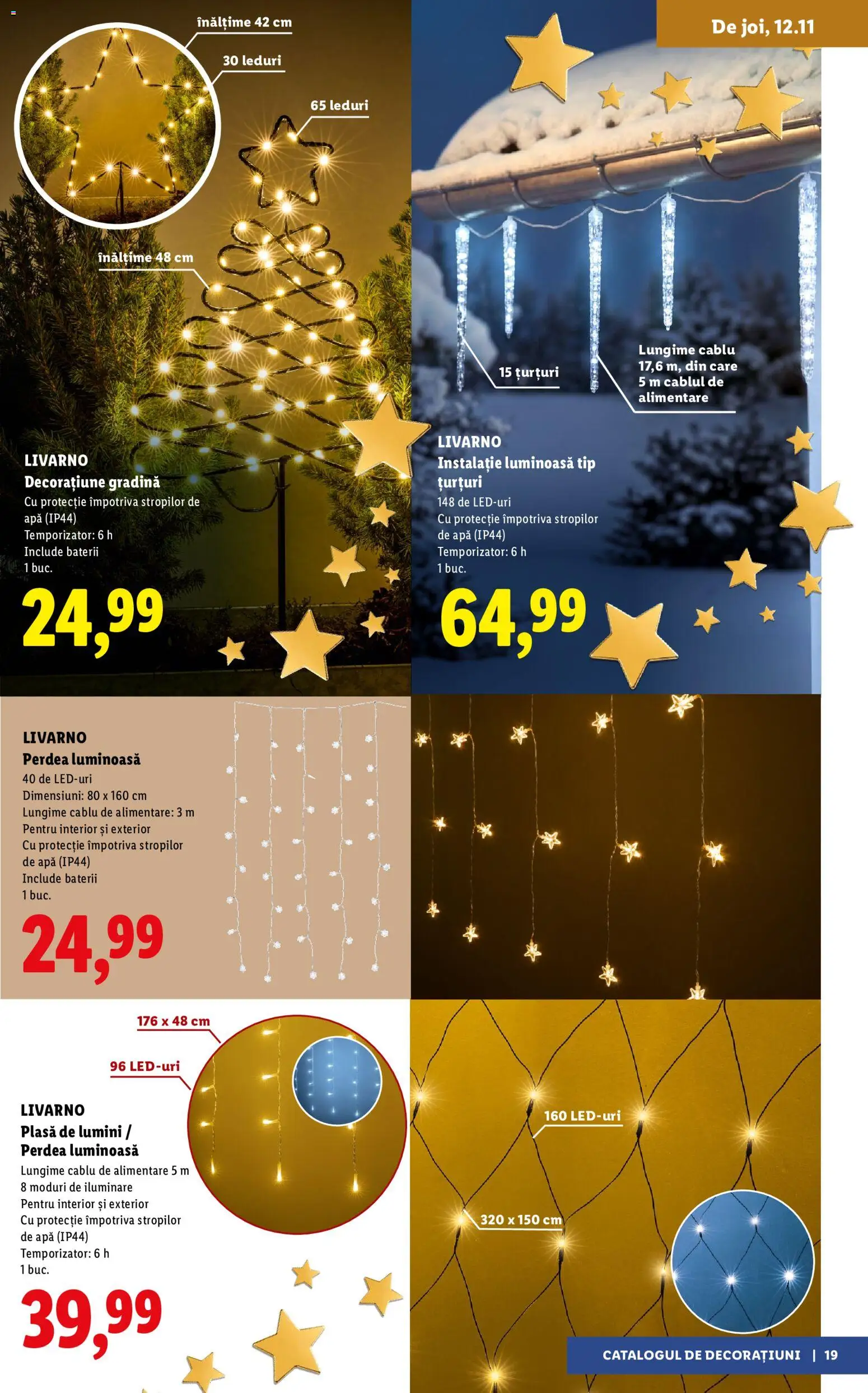 Noul catalog Lidl – valabil de la 05.11.2026 | Pagină: 19 | Produse: Gradina, Cablu, Baterii, Apă