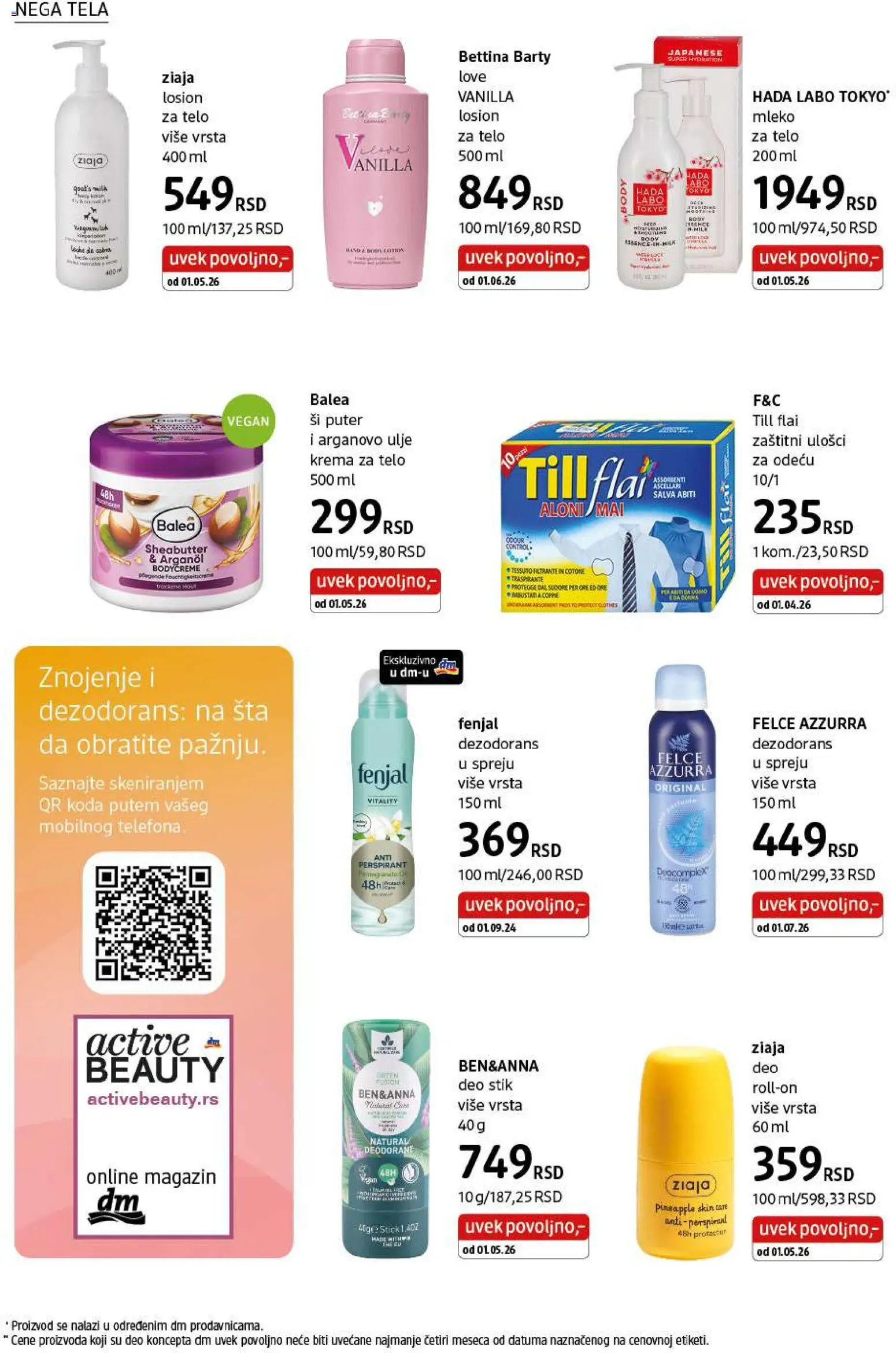 DM Drogerie katalog - važi od 01.07.2026 | Strana: 28 | Proizvode: Puter, Krema, Ulje, Felce azzurra