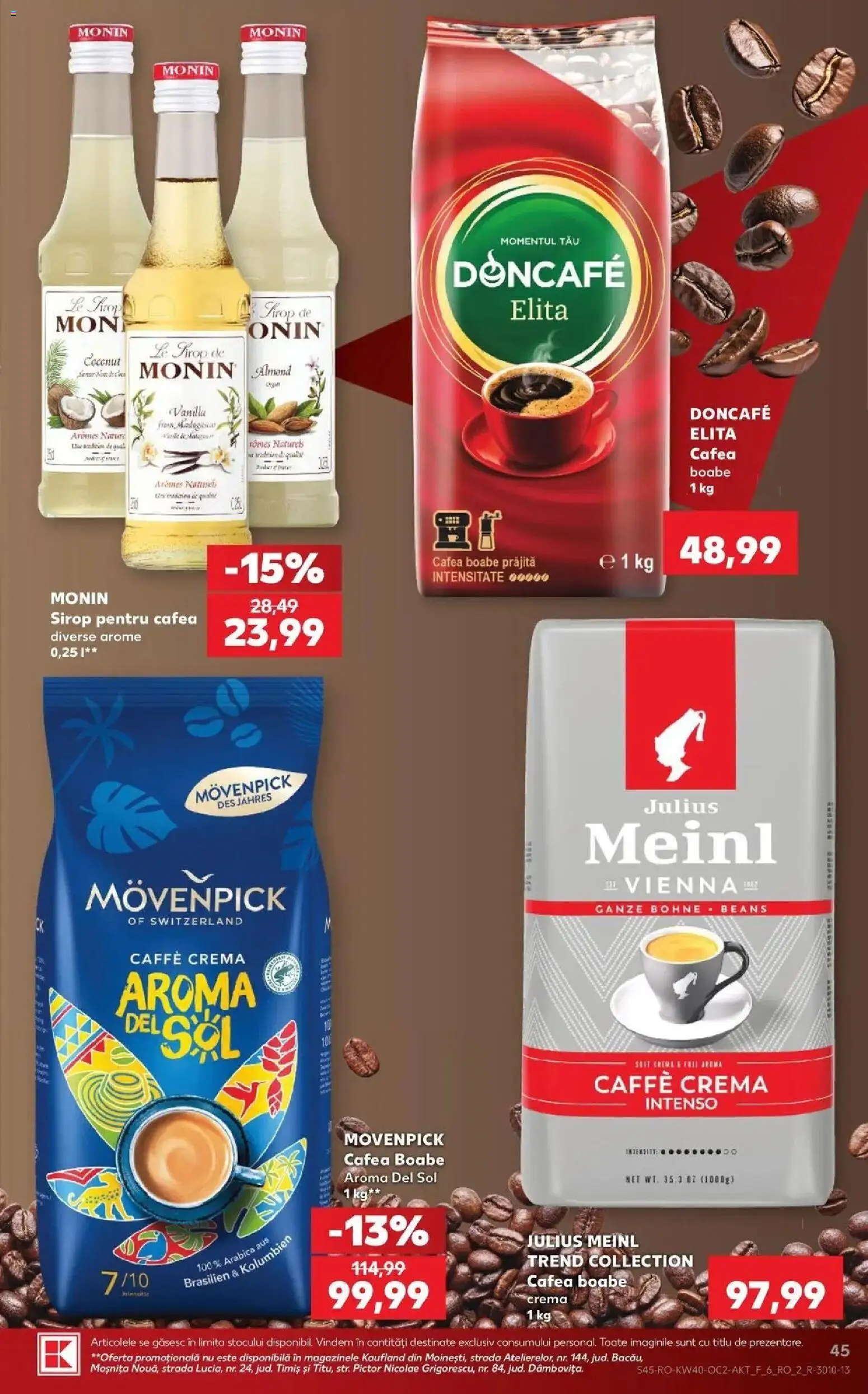 Kaufland Blaj 30.09.2026 - Revista si Oferta | Pagină: 45 | Produse: Doncafe, Cremă, Cafea, Sirop