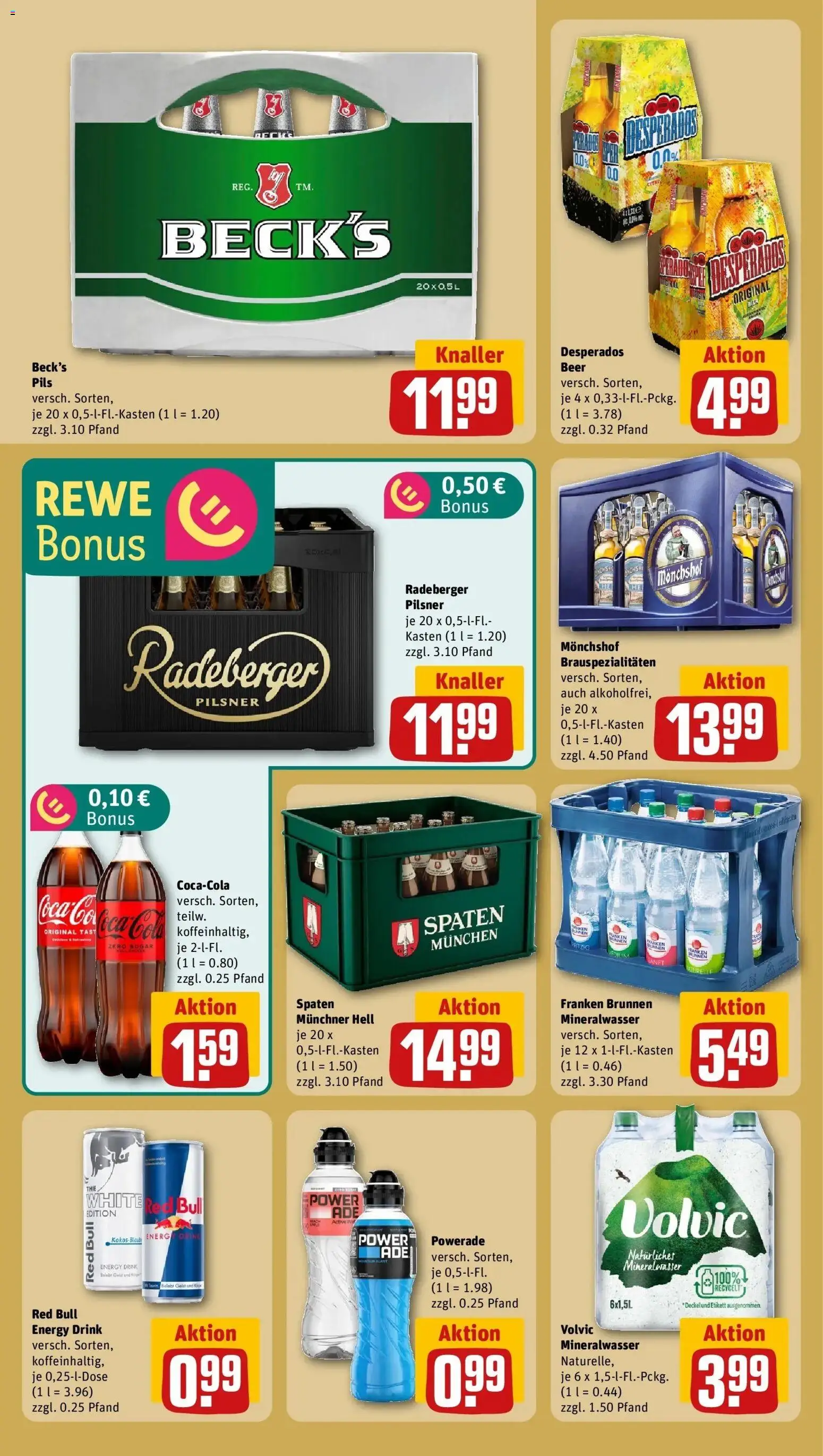 Rewe Prospekt Emskirchen	 – gültig ab 27.04.2026 | Seite: 16 | Produkte: Energy, Mineralwasser, Volvic, Radeberger pilsner