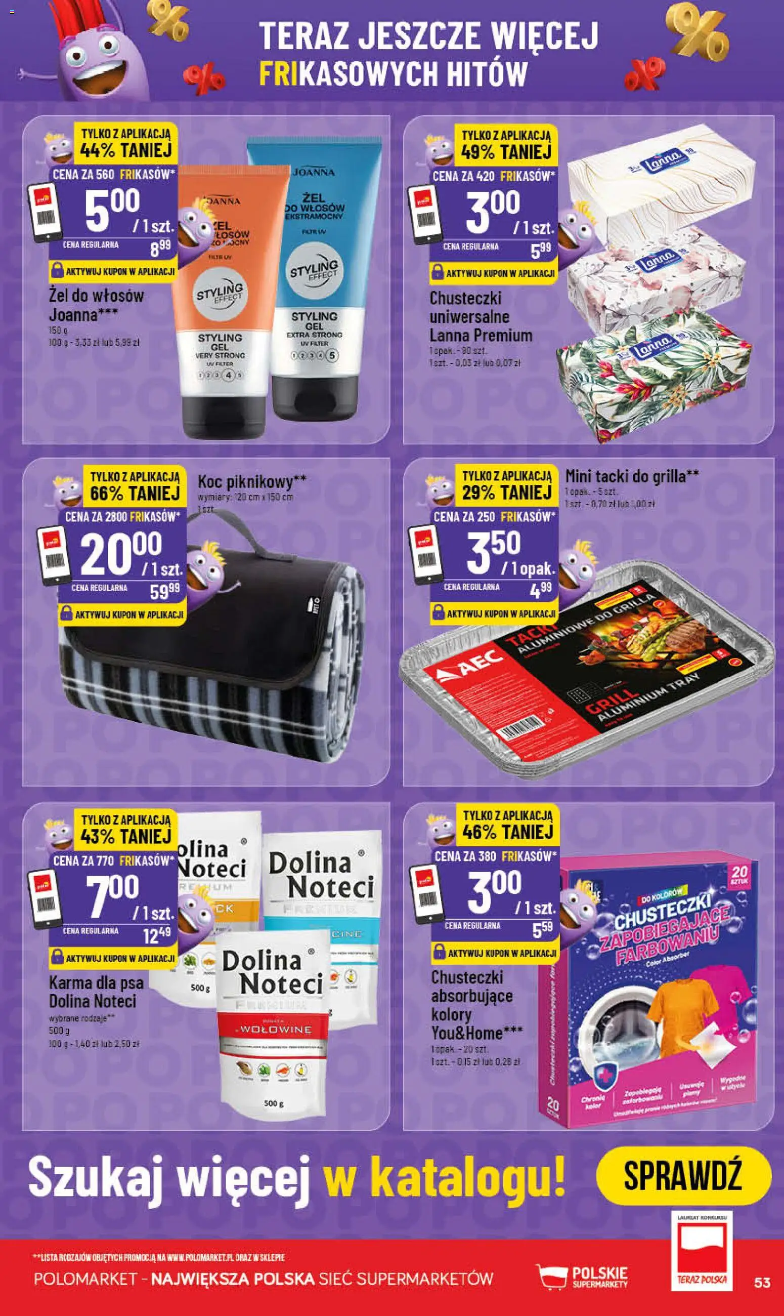 POLOmarket gazetka od 03.06.2026 | Strona: 53 | Produkty: Grill, Koc, Karma dla psa