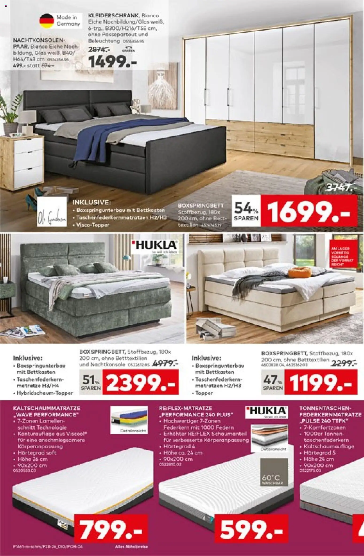 Porta! Broschüre – gültig ab 09.08.2026 | Seite: 2 | Produkte: Bett, Matratze, Boxspringbett, Topper