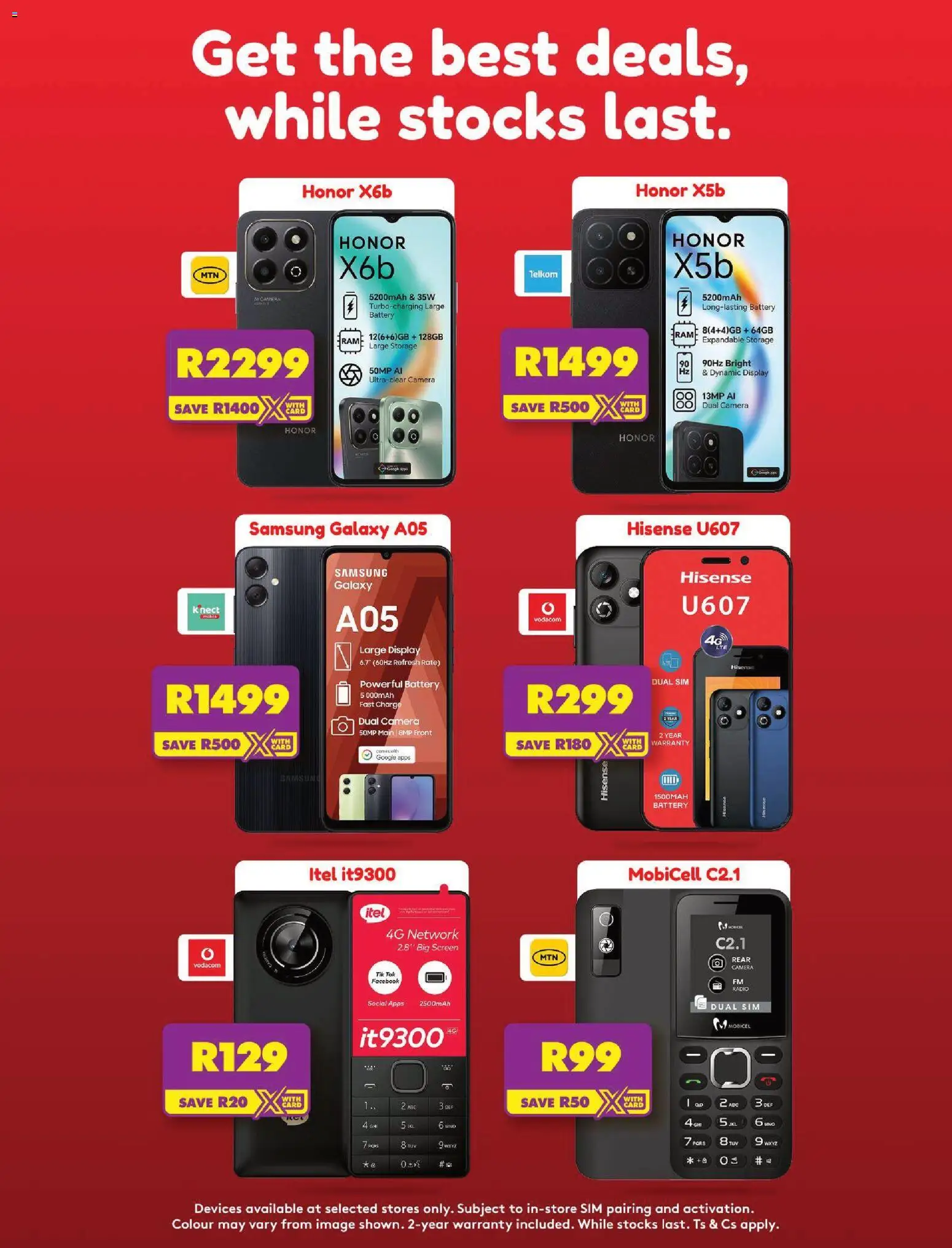 New Shoprite catalogue – valid from 20.04.2026 | Page: 4 | Products: Sim, Phone, Camera, Radio