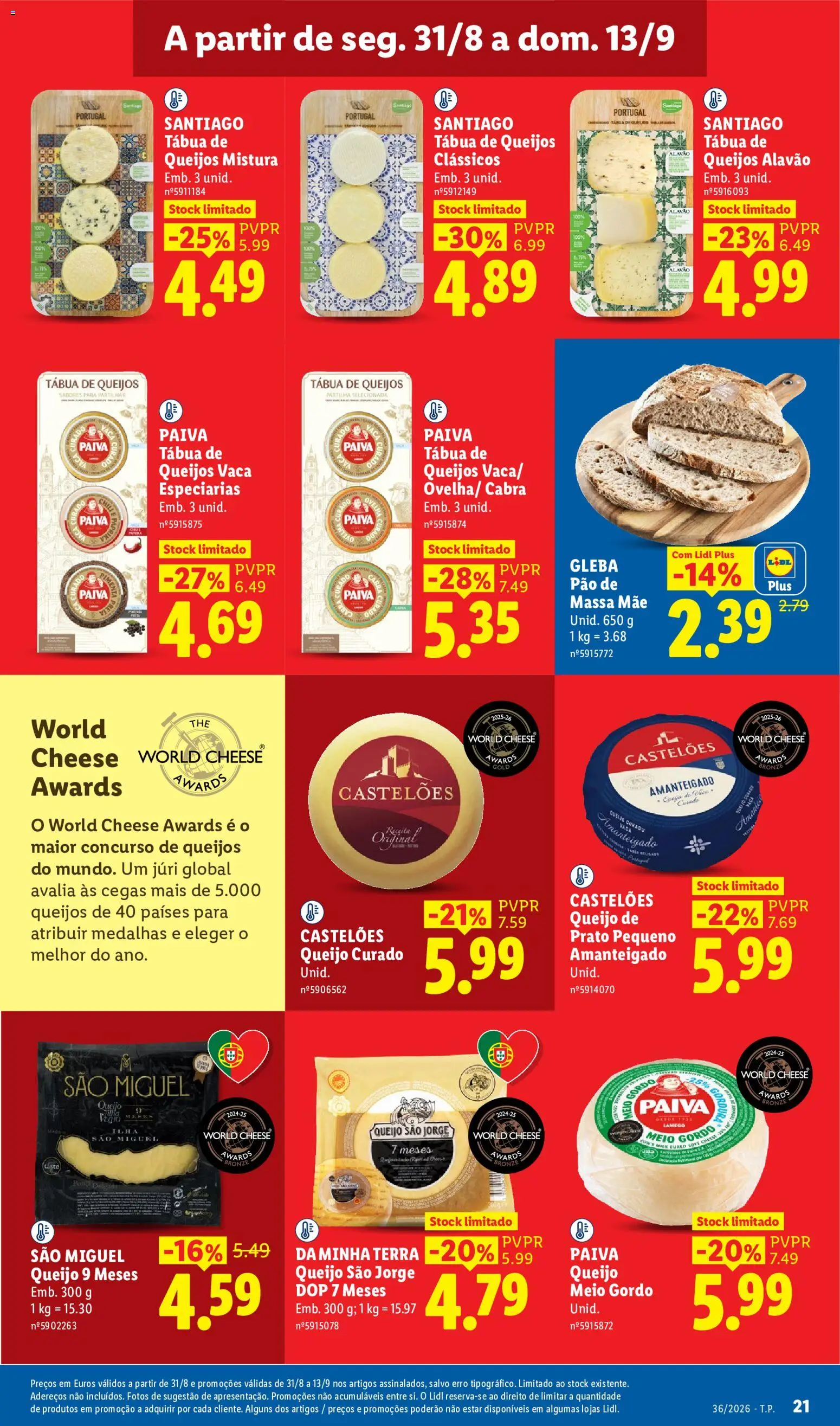 Lidl Folheto Especial │ válido de 31/08/2026 | Página: 21 | Produtos: Especiarias, Pão, Queijo curado, Massa