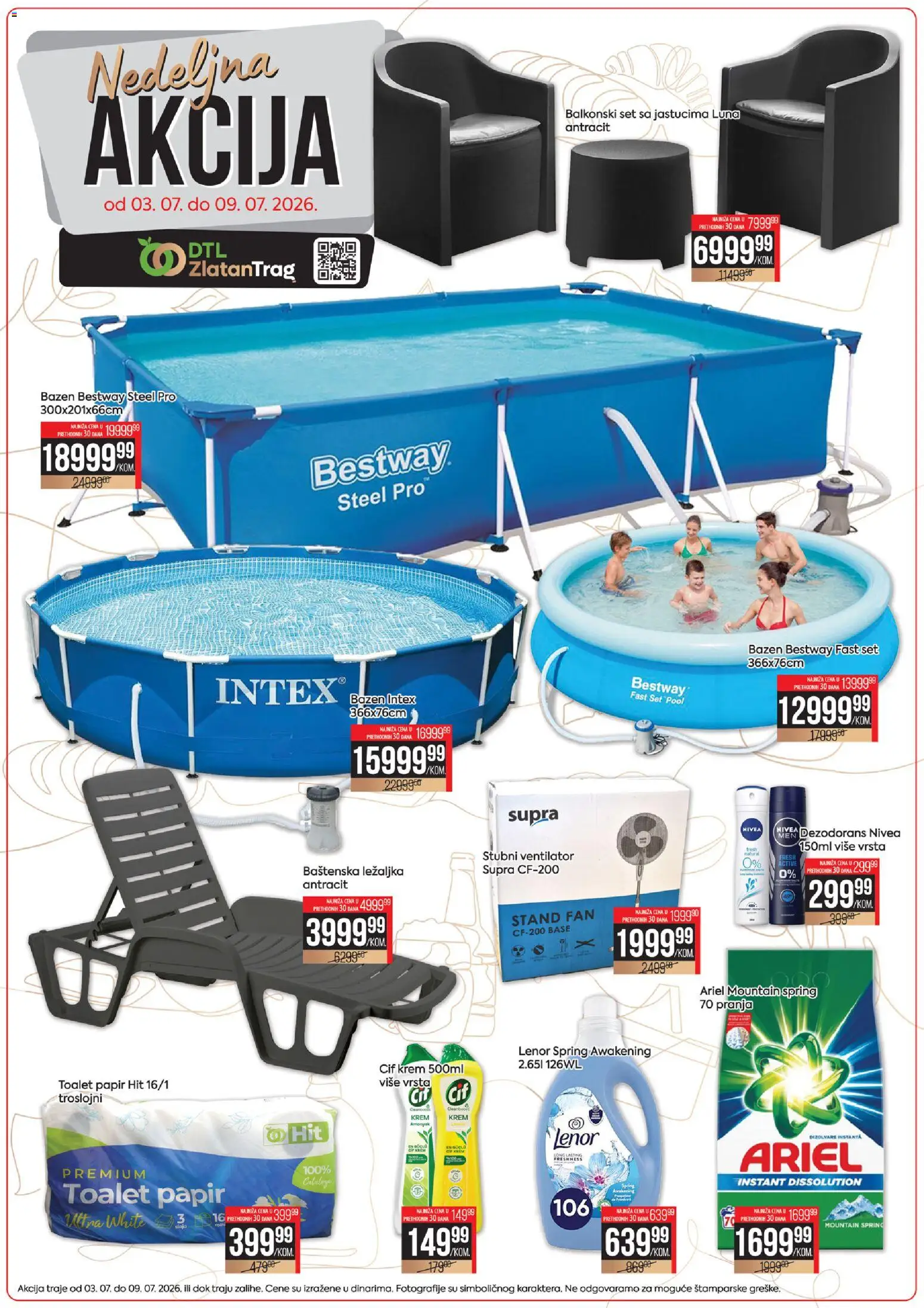 Zlatan Trag katalog - važi od 03.07.2026 | Strana: 2 | Proizvode: Ventilator, Lenor, Toalet papir, Nivea