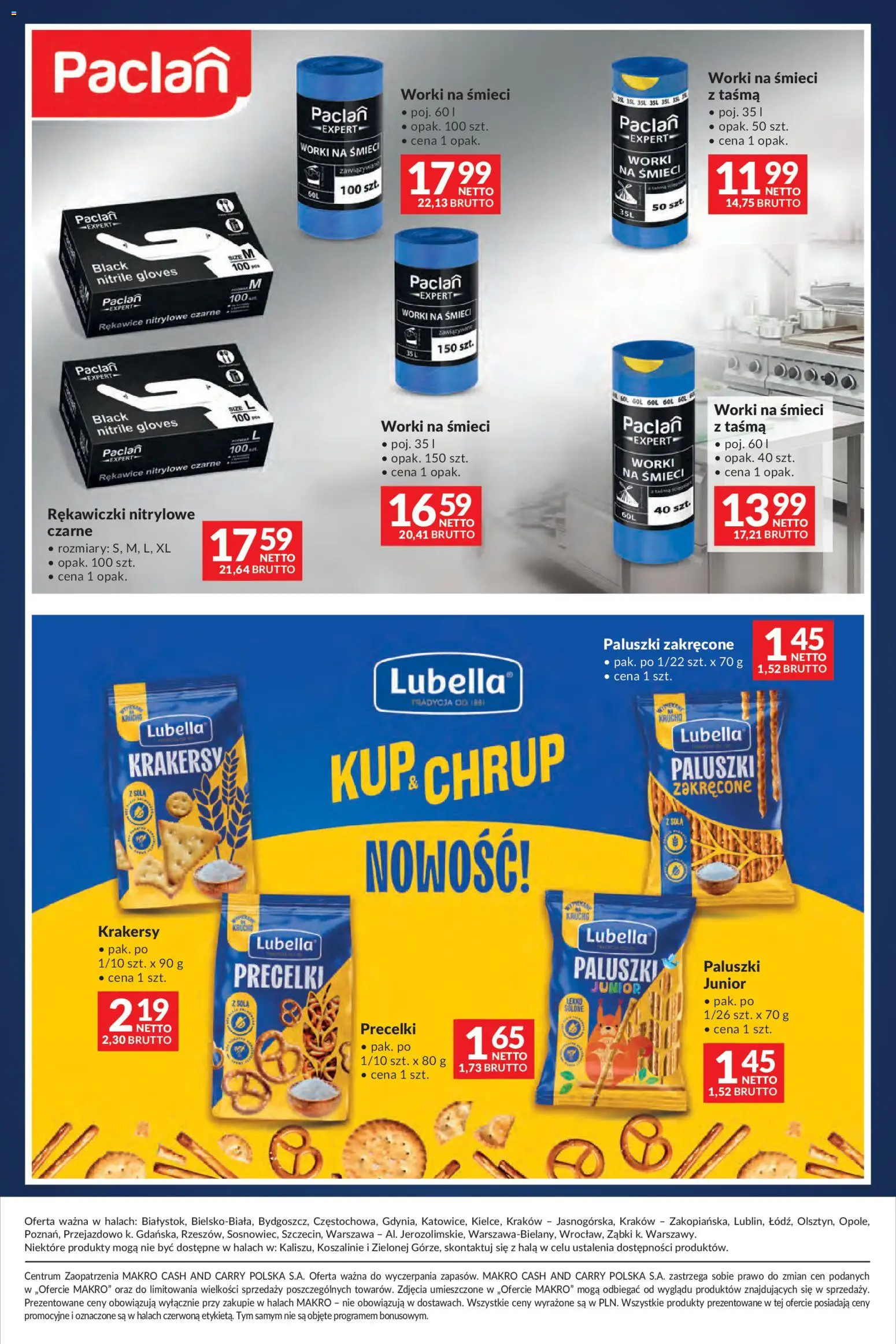 Makro gazetka - Lato pełne inspiracji od 04.08.2026 | Strona: 37 | Produkty: Rękawiczki, Paluszki, Krakersy