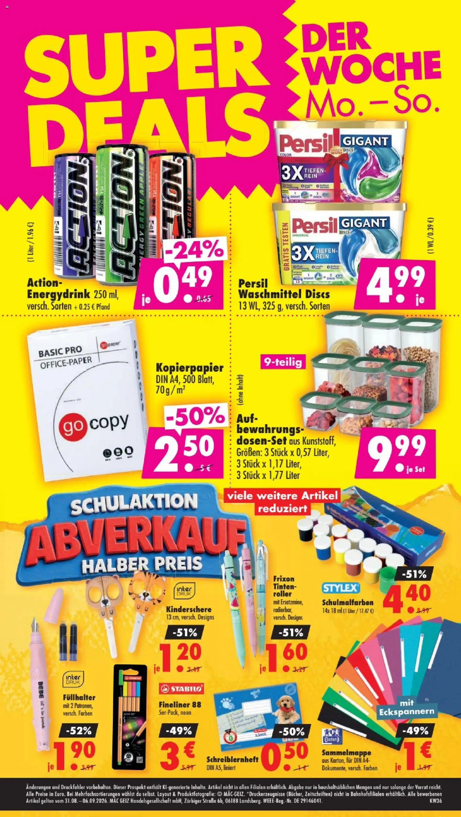 Mäc Geiz Prospekt – gültig ab 31.08.2026 | Seite: 12 | Produkte: Apple, Waschmittel, Persil