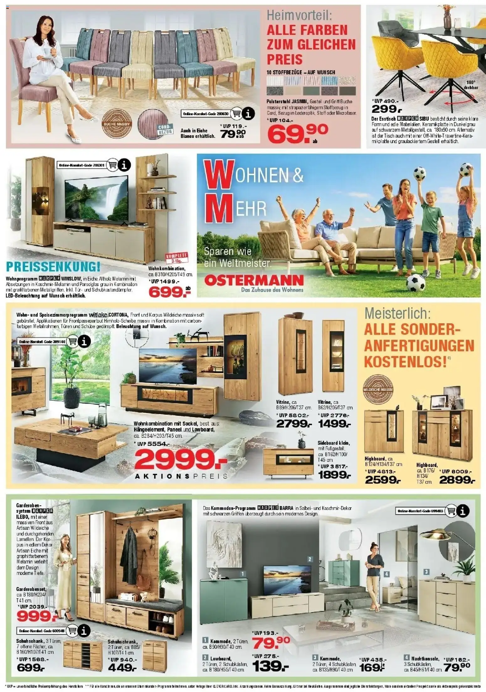 Ostermann Neue Möbel wirken Wunder – gültig ab 20.06.2026 | Seite: 4 | Produkte: Sideboard, Esstisch, Tisch, Tür
