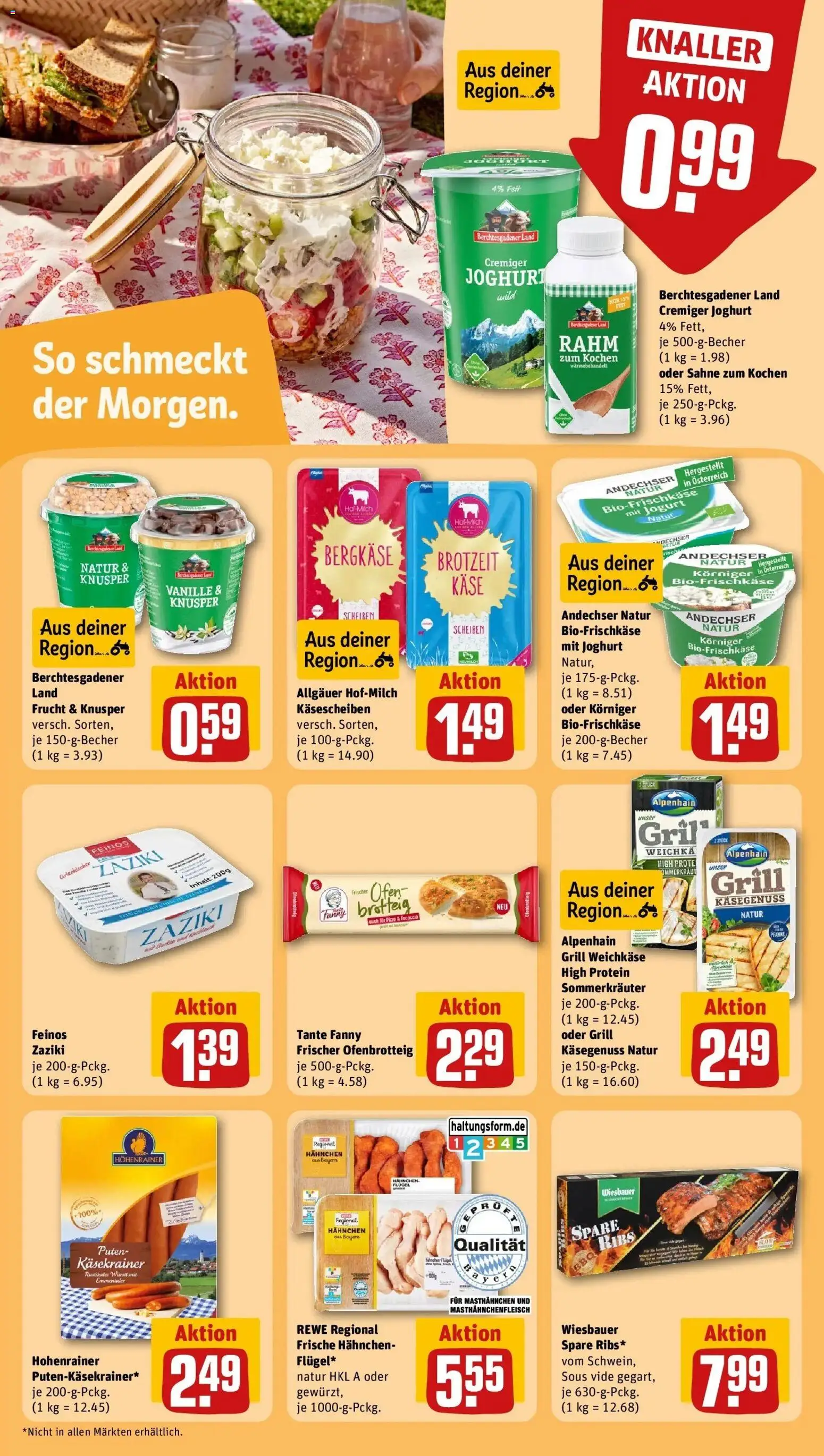 REWE Prospekt ab 04.05.2026 zum Blättern » Angebote | Seite: 16 | Produkte: Grill, Käse, Joghurt, Spare ribs