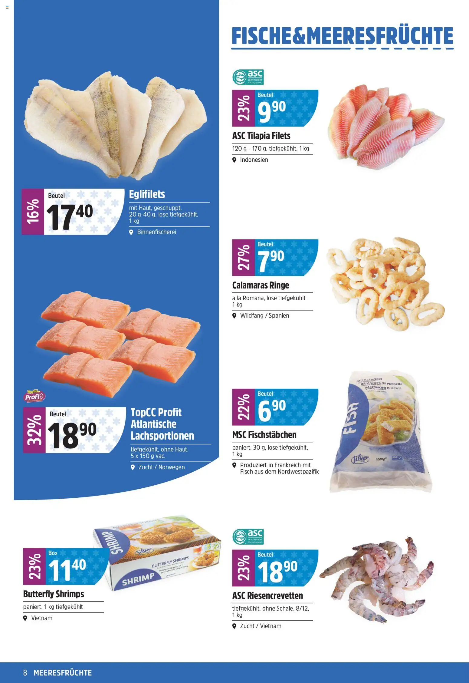 TopCC aktionen – gültig ab 01.06.2026 | Seite: 8 | Produkte: Fisch, Meeresfrüchte