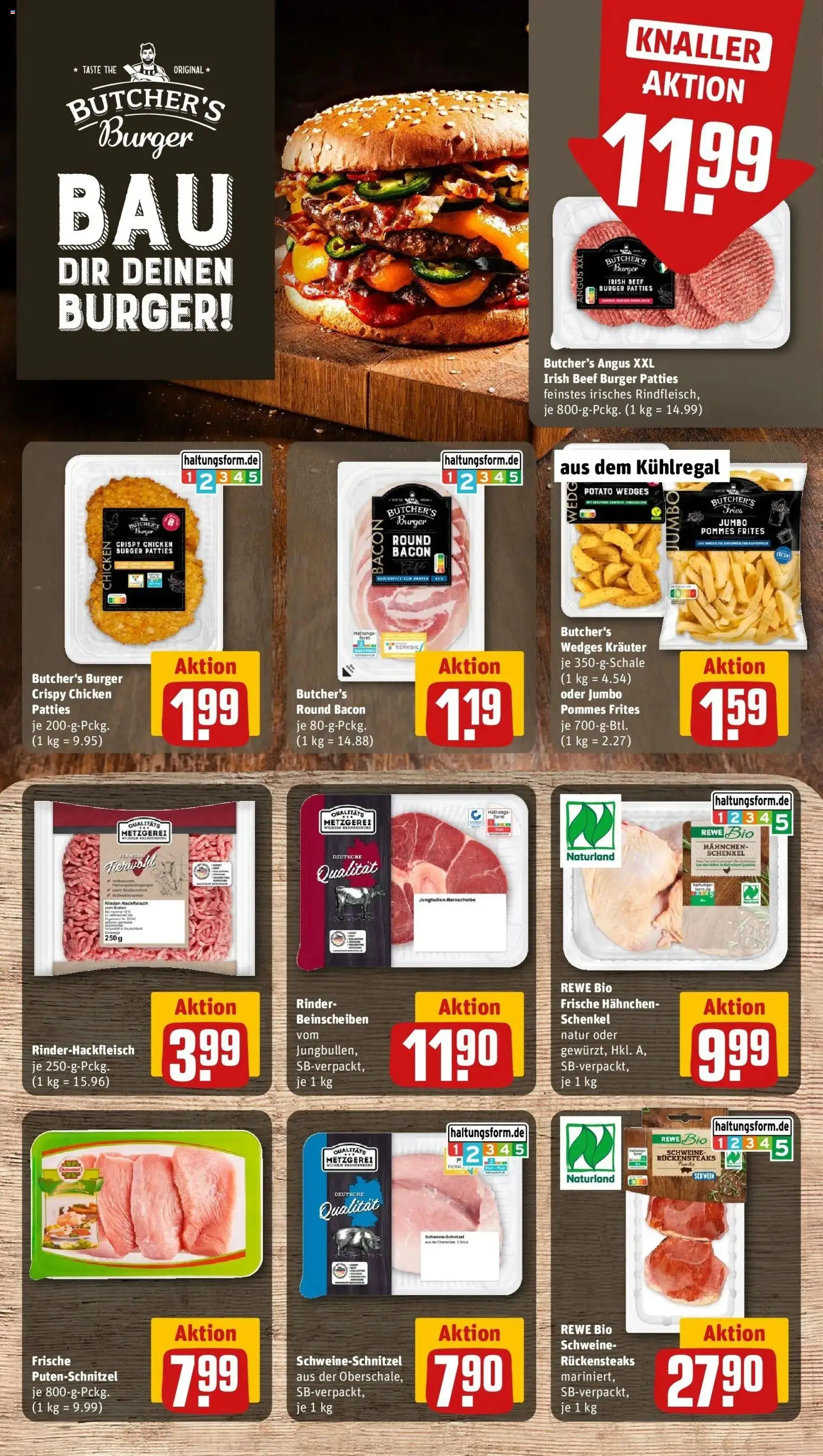 Rewe Prospekt Neuental / Bischhausen	 – gültig ab 10.05.2026 | Seite: 10 | Produkte: Hahnchen, Pommes, Burger, Pommes frites