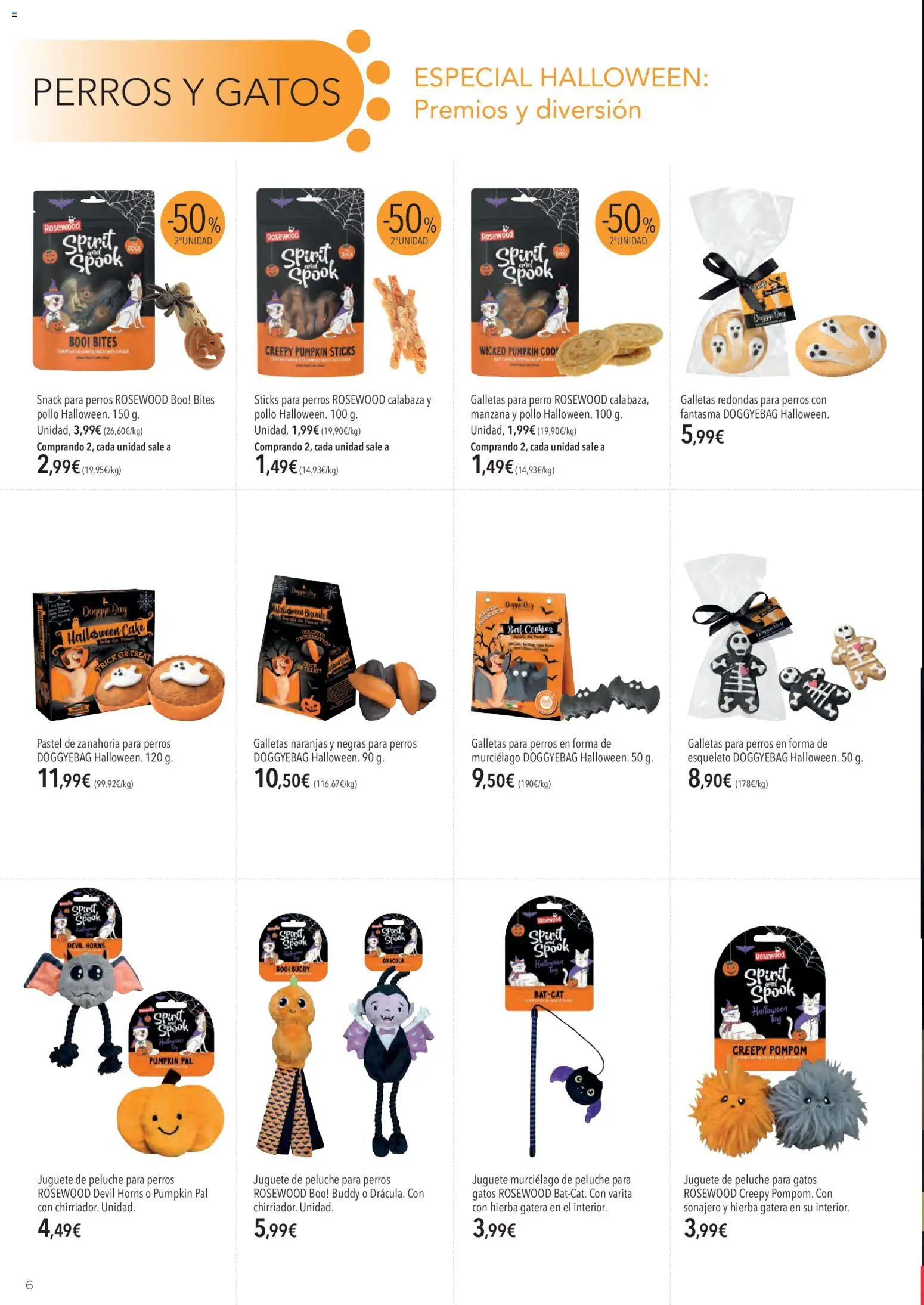 El Corte Inglés Mascota │ válido desde el 01/10/2026 | Página: 6 | Productos: Calabaza, Naranjas, Manzana, Pollo