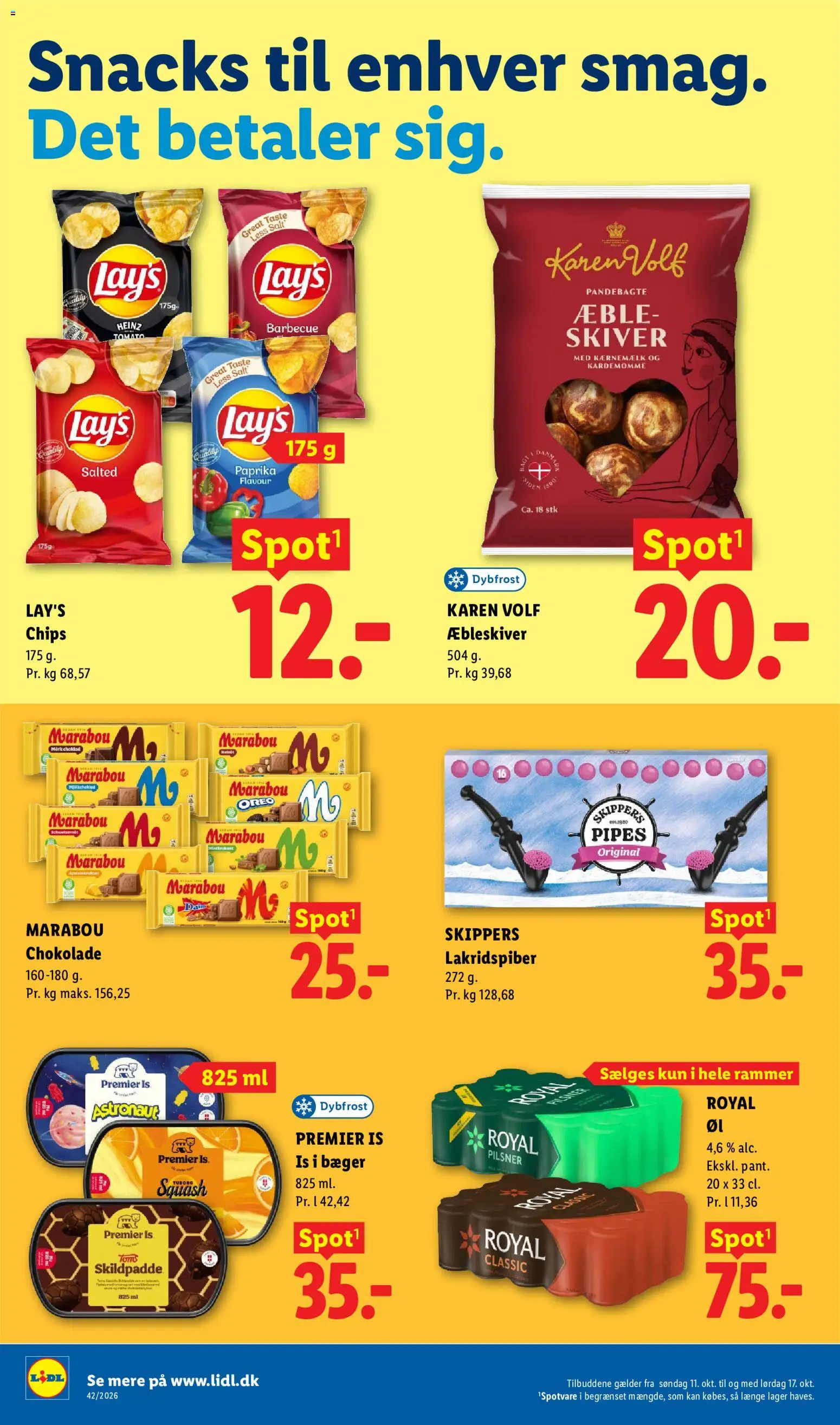 Lidl tilbudsavis – gyldig fra 11/10/2026 | Side: 8 | Produkter: Øl, Salt, Is, Søm