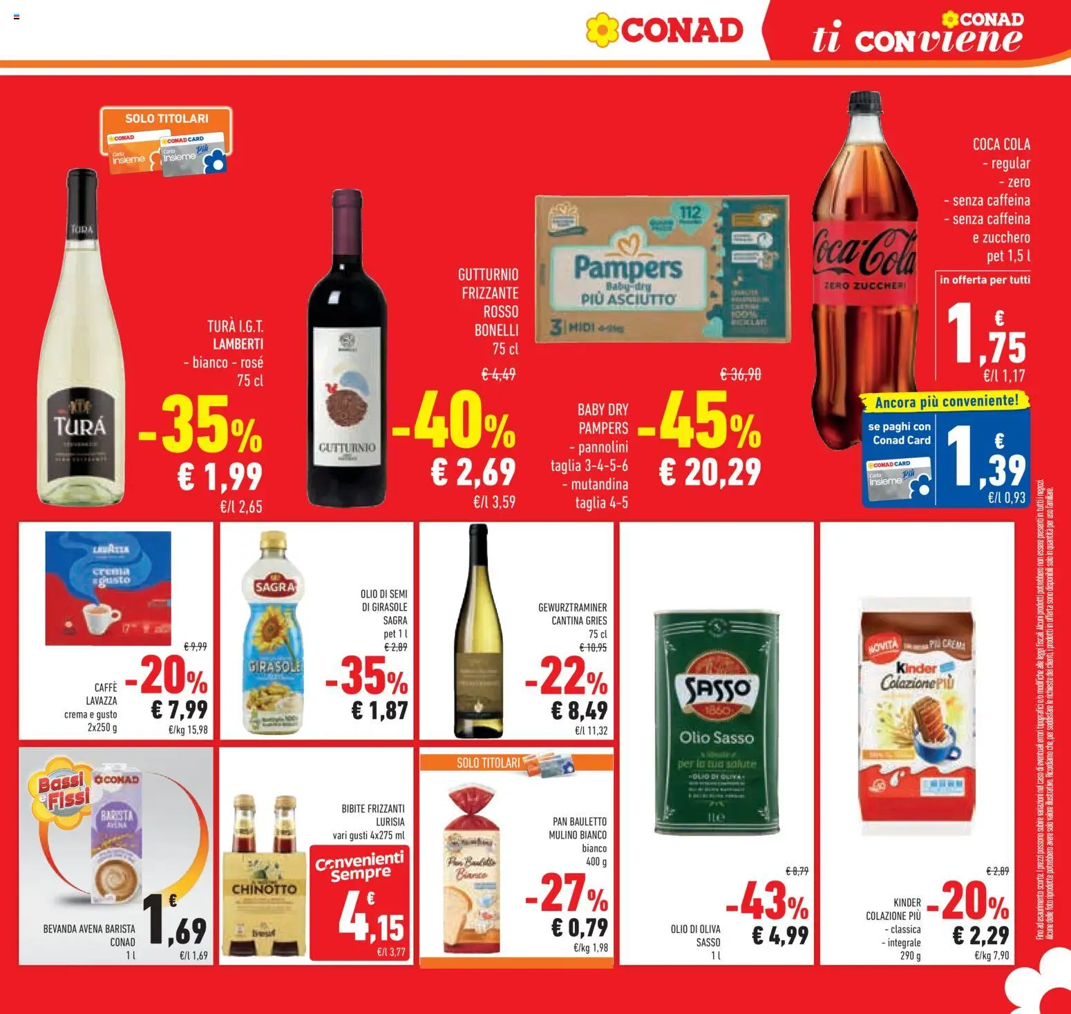 Volantino Conad del 15/07/2026 | Pagina: 23 | Prodotti: Crema, Chinotto, Zucchero, Bibite