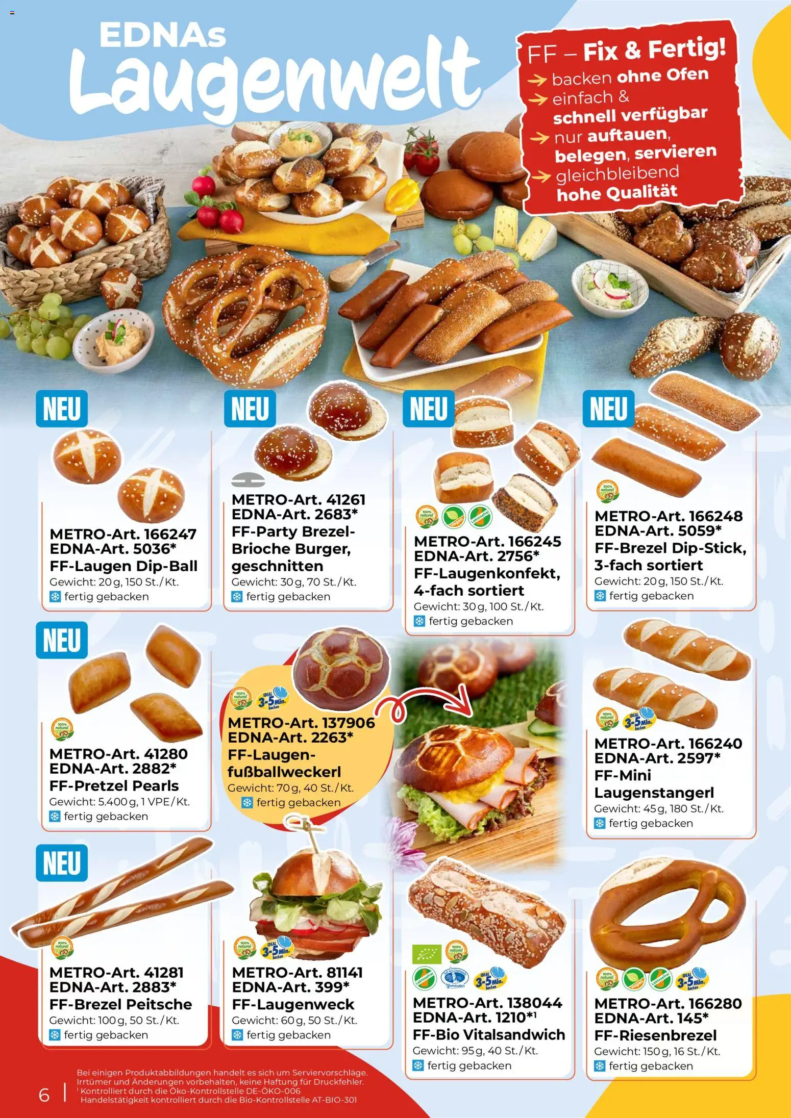Metro EDNA Katalog 2026 gültig ab 19.02.2026 | Seite: 6 | Produkte: Ofen, Gewicht, Brioche