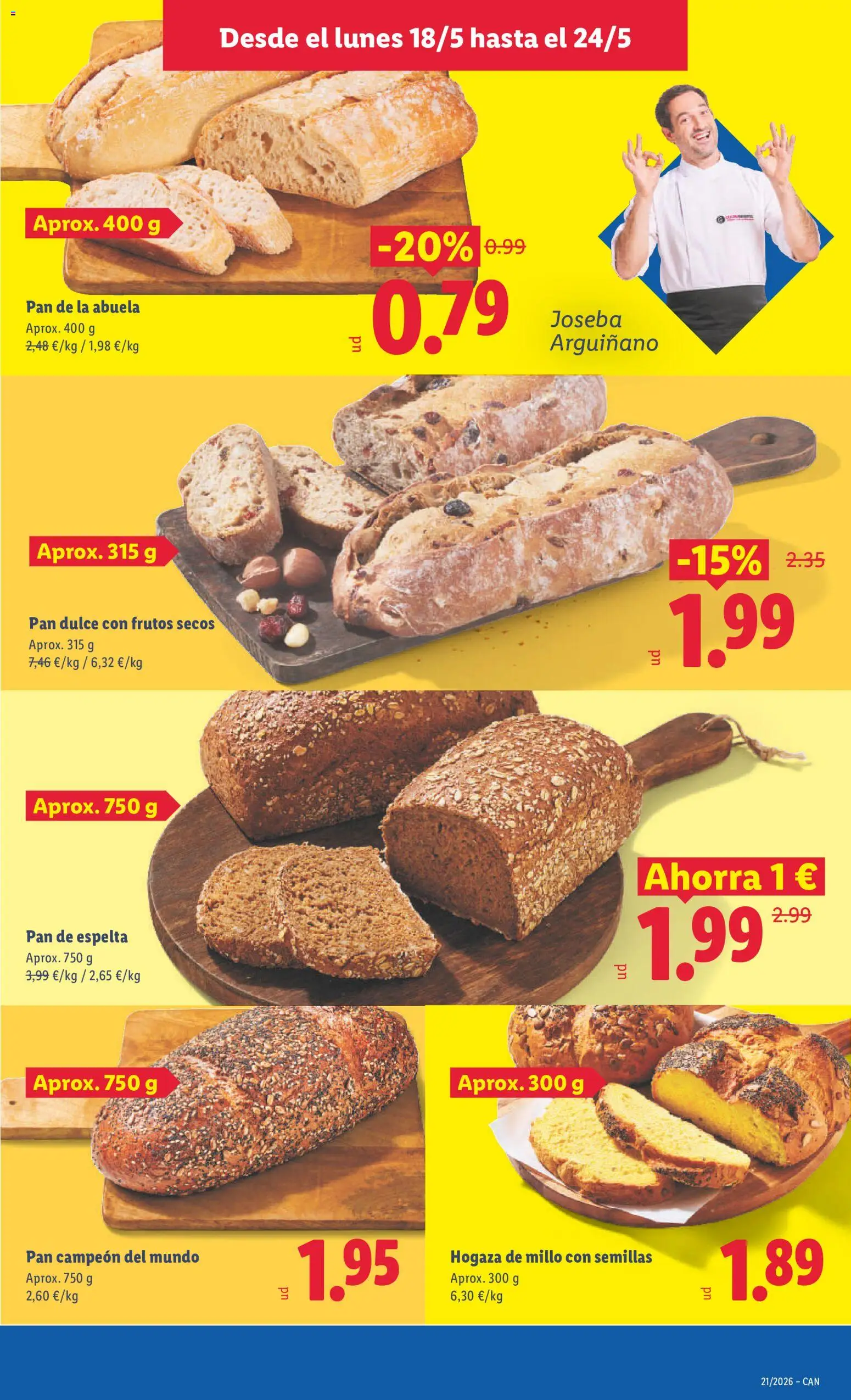 Lidl folleto │ válido desde el 18.05.2026 | Página: 13 | Productos: Pan, Frutos secos