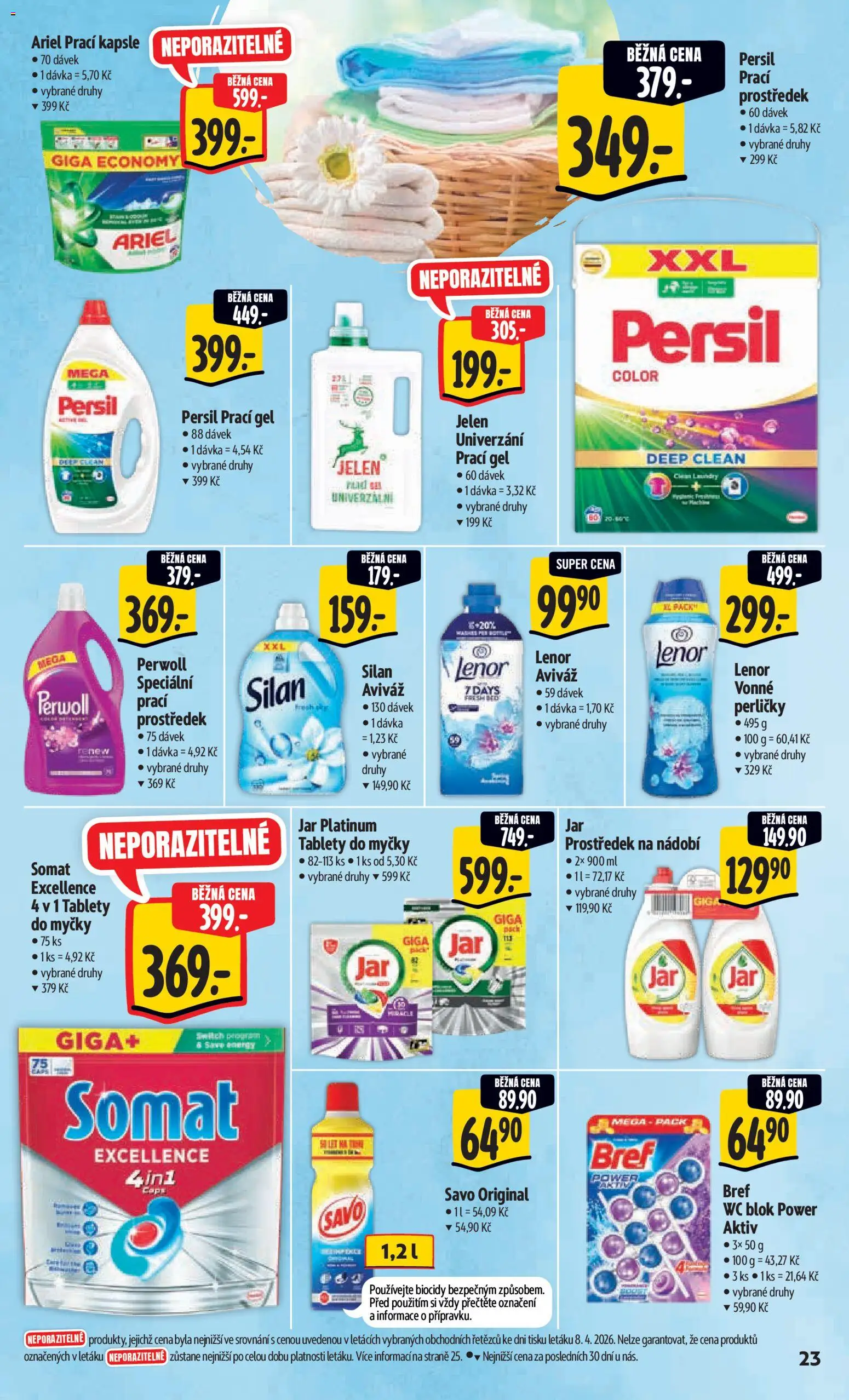Albert leták - Hypermarket - Harfa od 15.04.2026 | Strana: 31 | Produkty: Wc blok, Blok, Ariel, Silan
