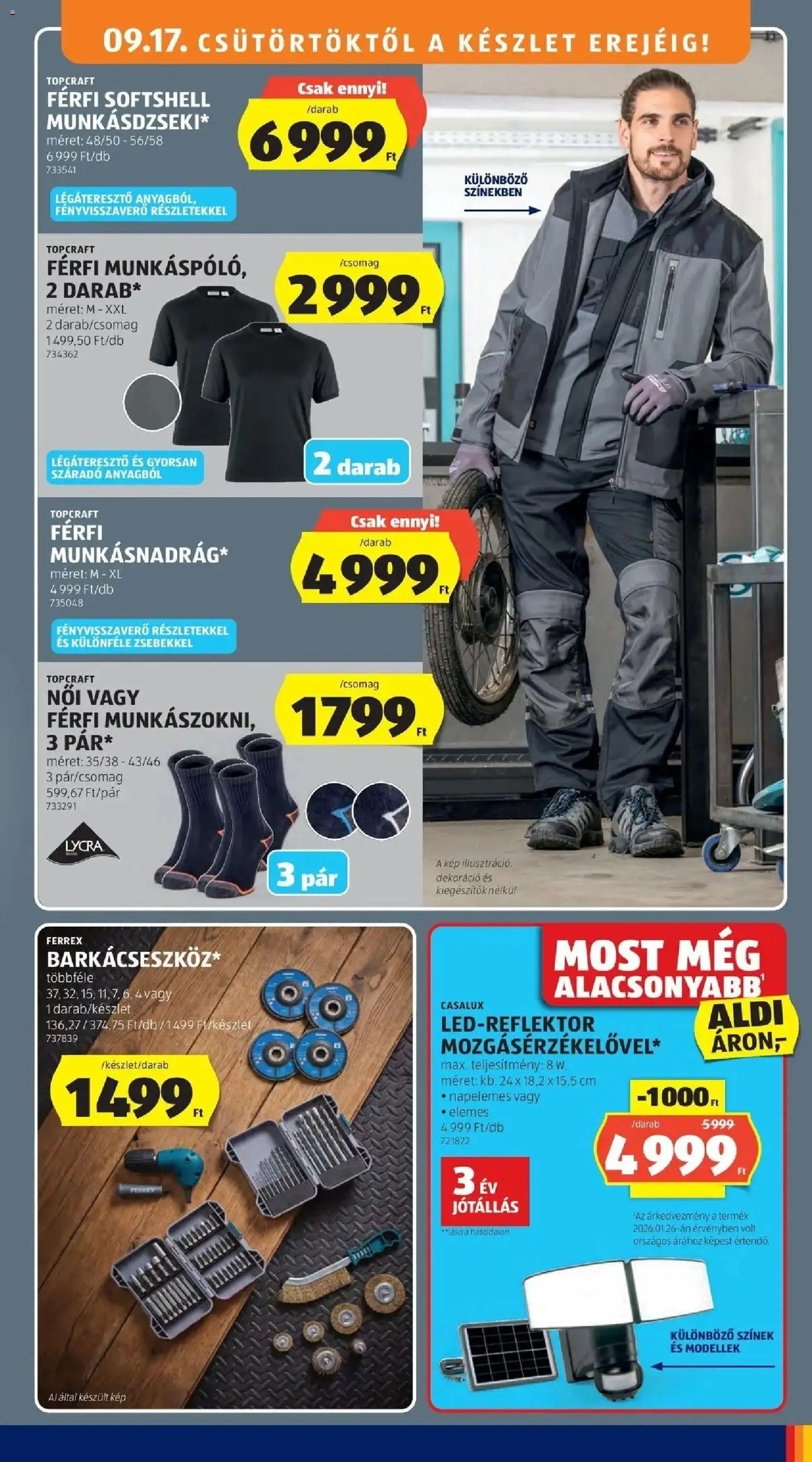 Aldi aktuális akciós újság - 2026.09.17. -tól/töl > akció, lapozható szórólap 🛍️ | Oldal: 29 | Termékek: Casalux, Ferrex, LED, Dekoráció