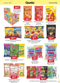Náhled letáku Astur & Qanto leták - Velkoobchod 07/2026 od 01.07.2026 | Strana: 121 | Produkty: Jojo Marshmallow na oheň, Bonbóny, Eukalyptus, Apple