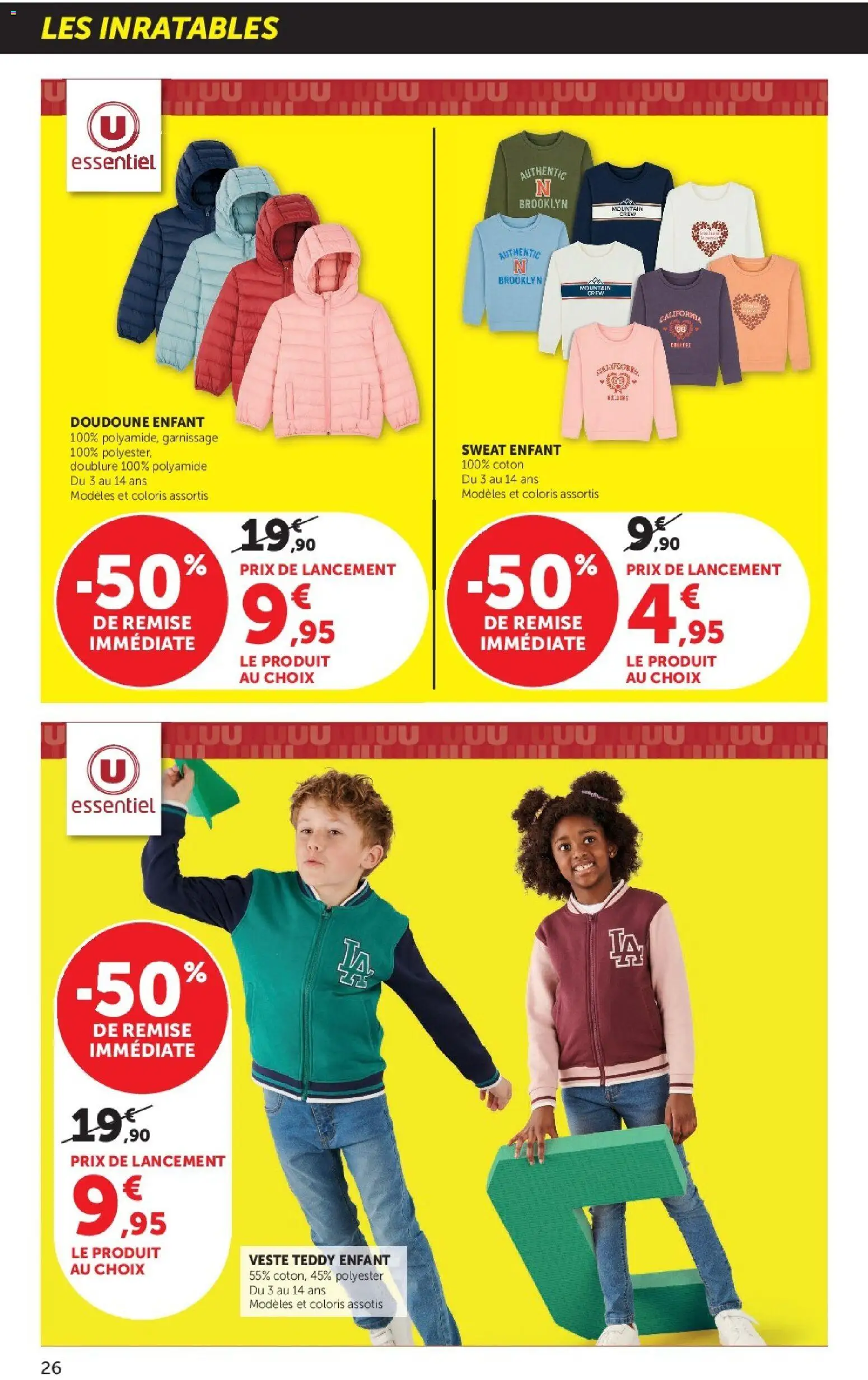 {H1} | Page: 26 | Produits: Coton, Doudoune enfant, Veste, Doudoune
