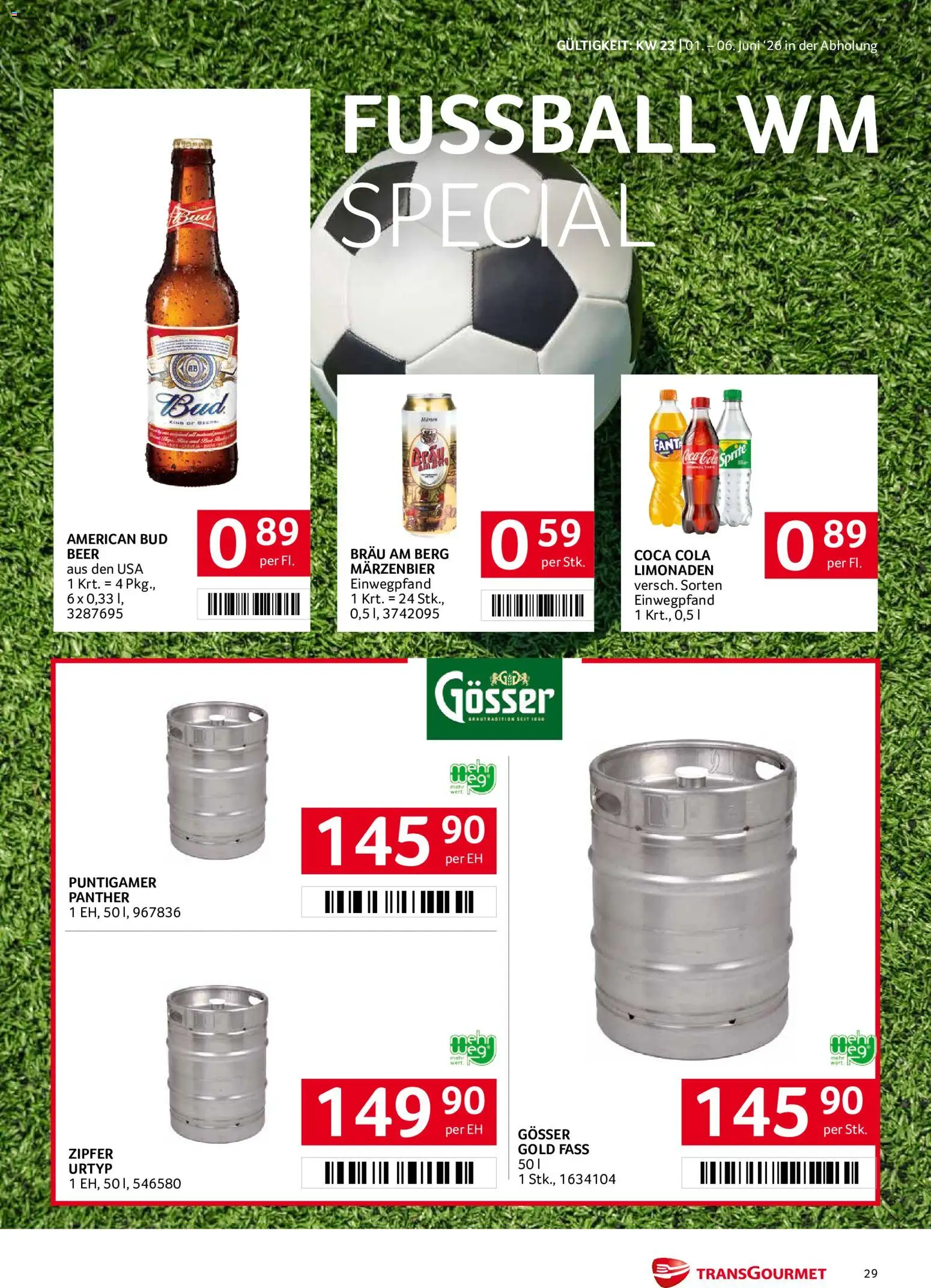 Transgourmet Flugblatt gültig ab 01.06.2026 | Seite: 29