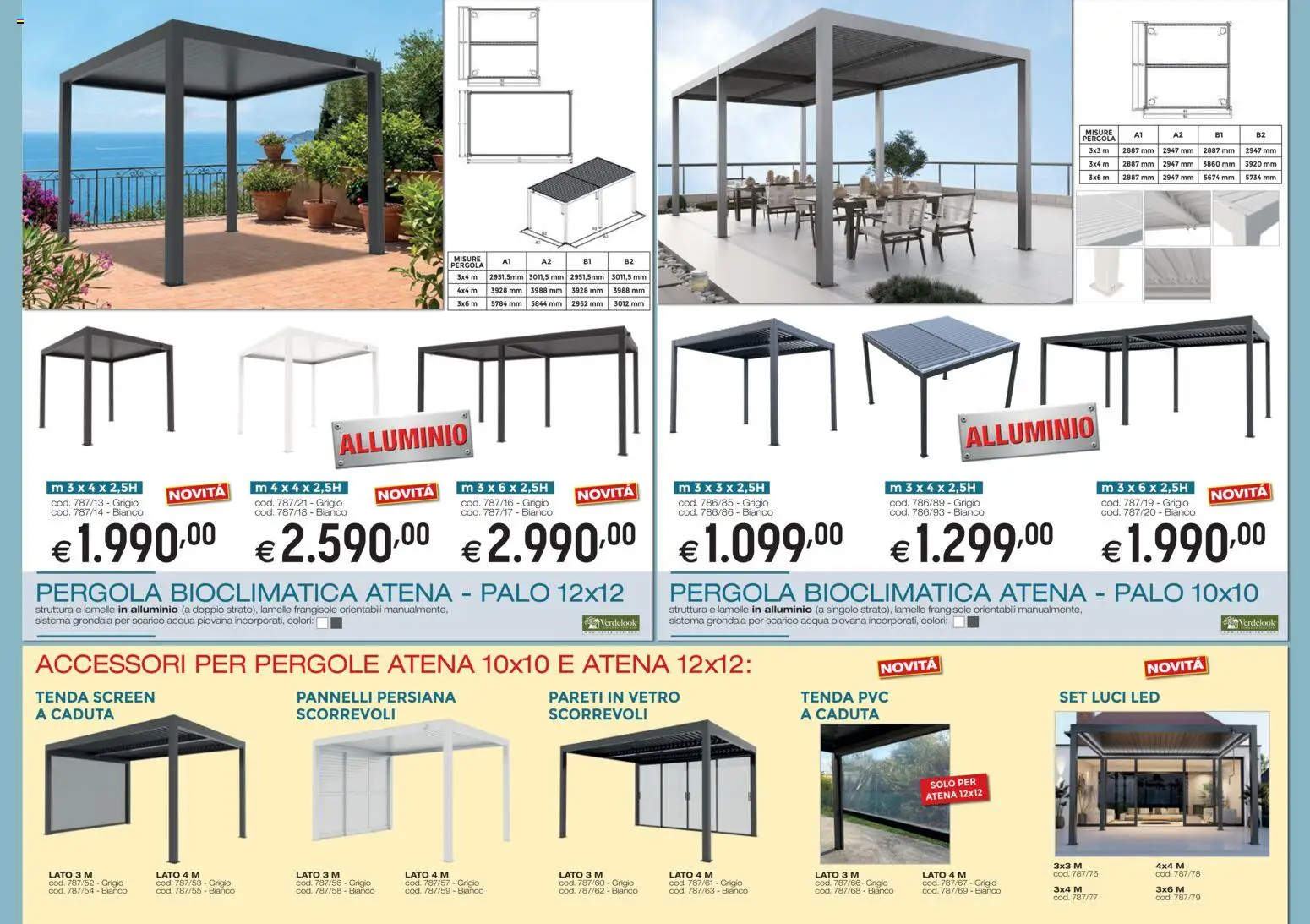 Volantino Brico OK del 05/03/2026 | Pagina: 11 | Prodotti: Tenda, Acqua, Pergola, Alluminio