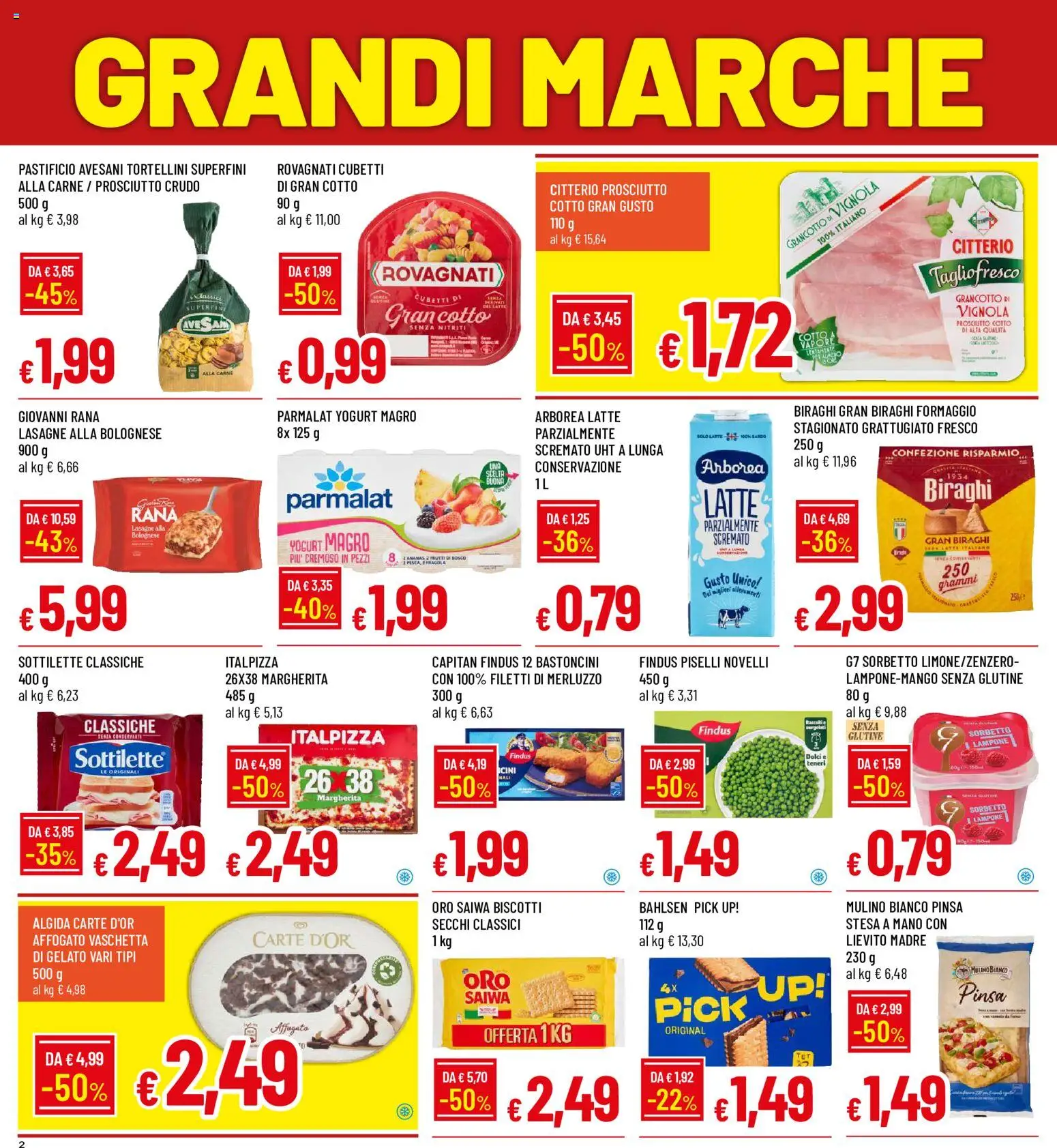 Volantino Galassia del 27/08/2026 | Pagina: 2 | Prodotti: Gelato, Prosciutto, Yogurt magro, Dolci