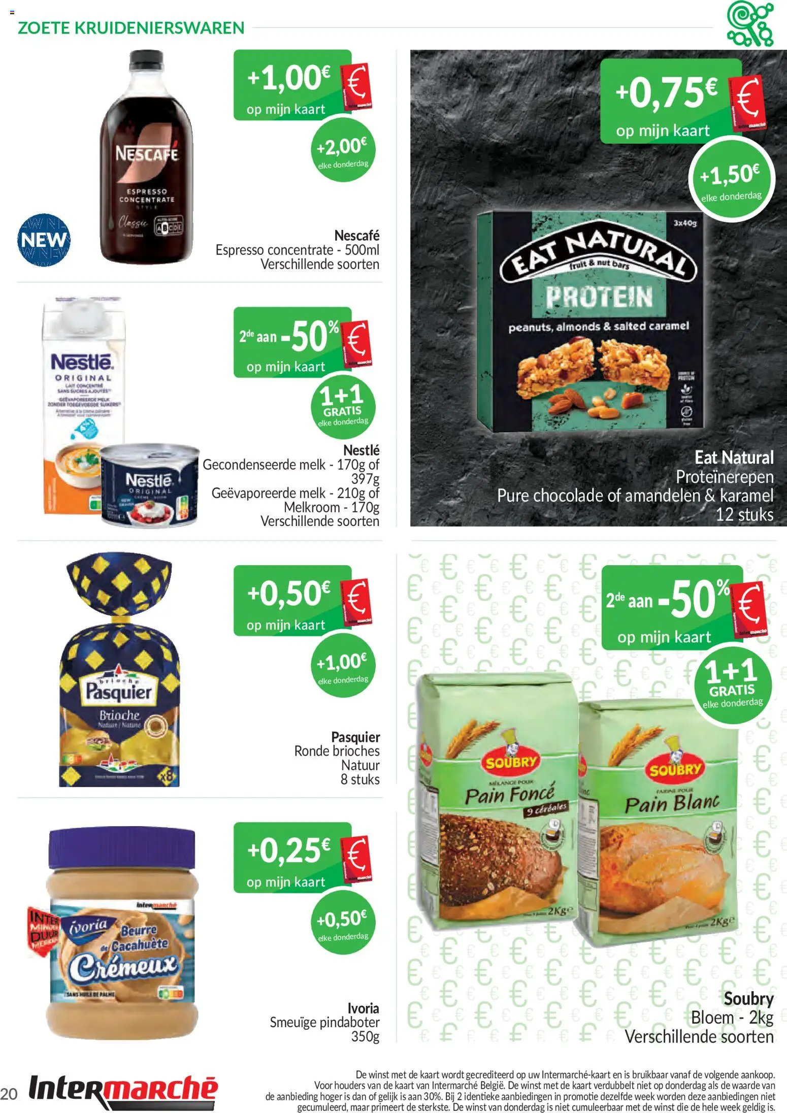 {H1} | Pagina: 20 | Producten: Brioche, Gecondenseerde melk, Melk, Chocolade
