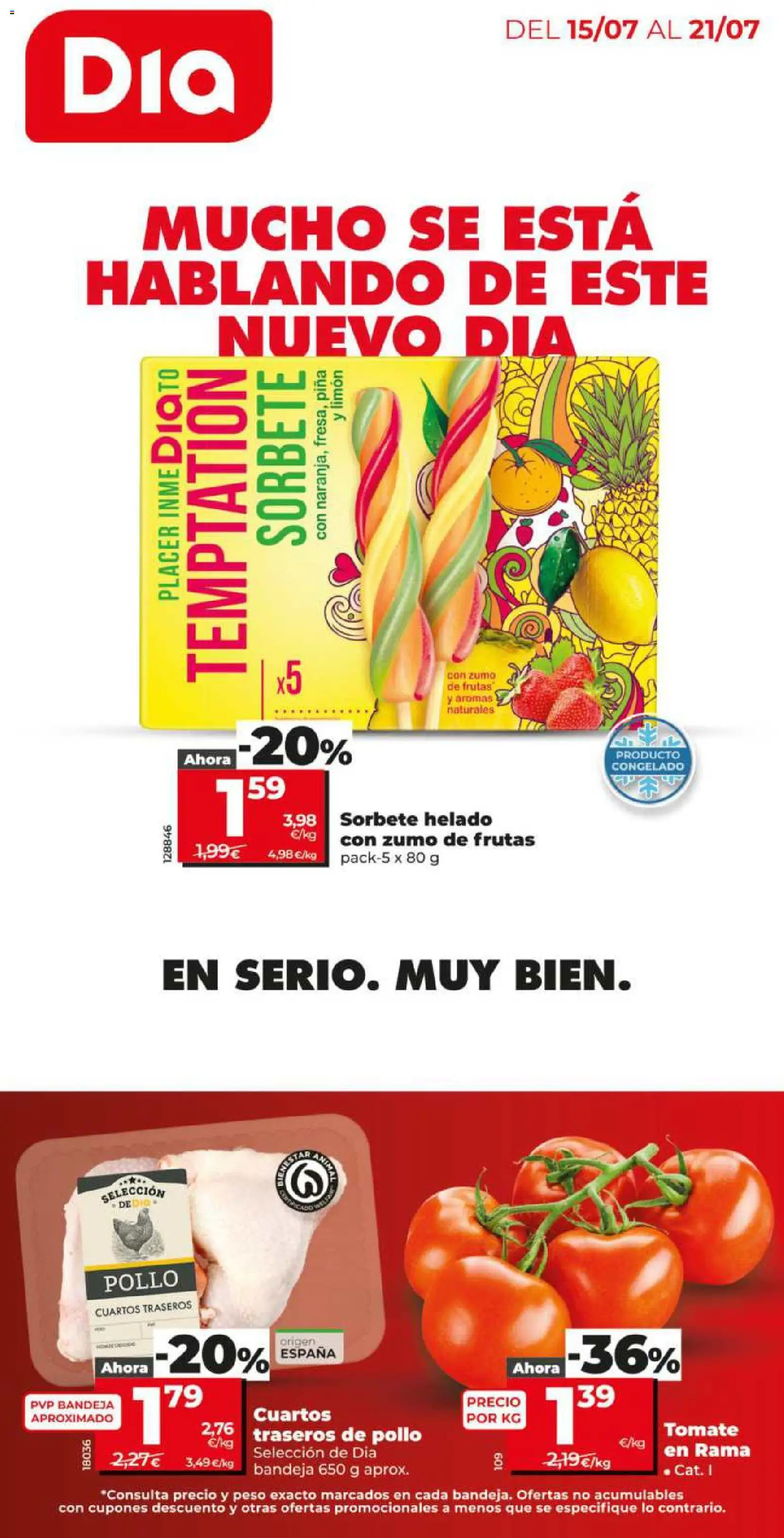 Dia - folleto Market │ válido desde el 15/07/2026 | Página: 1 | Productos: Piña, Zumo, Peso, Bandeja