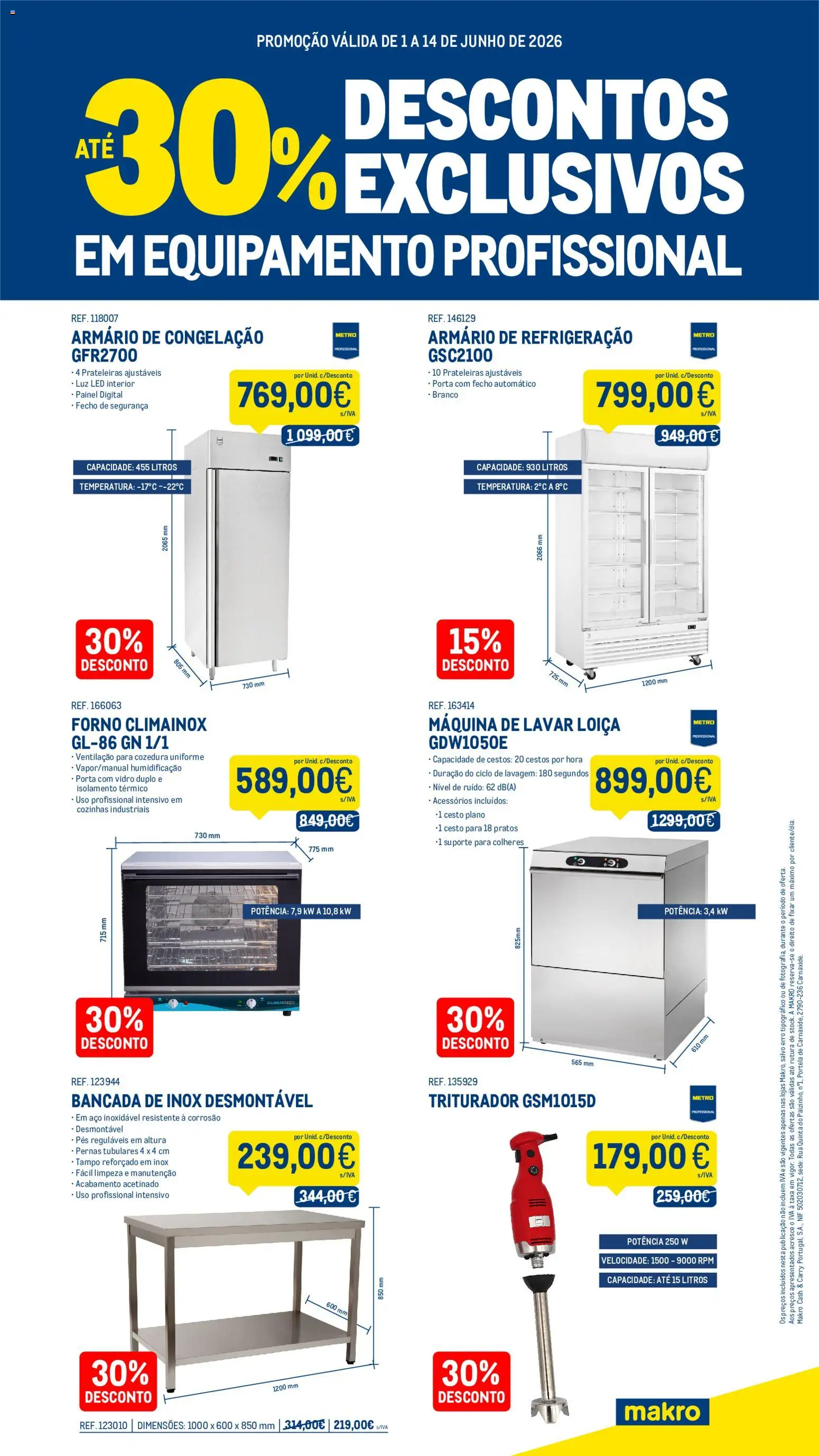 Makro Especial Equipamento Descontos até 30 │ válido de 01.06.2026 | Página: 1