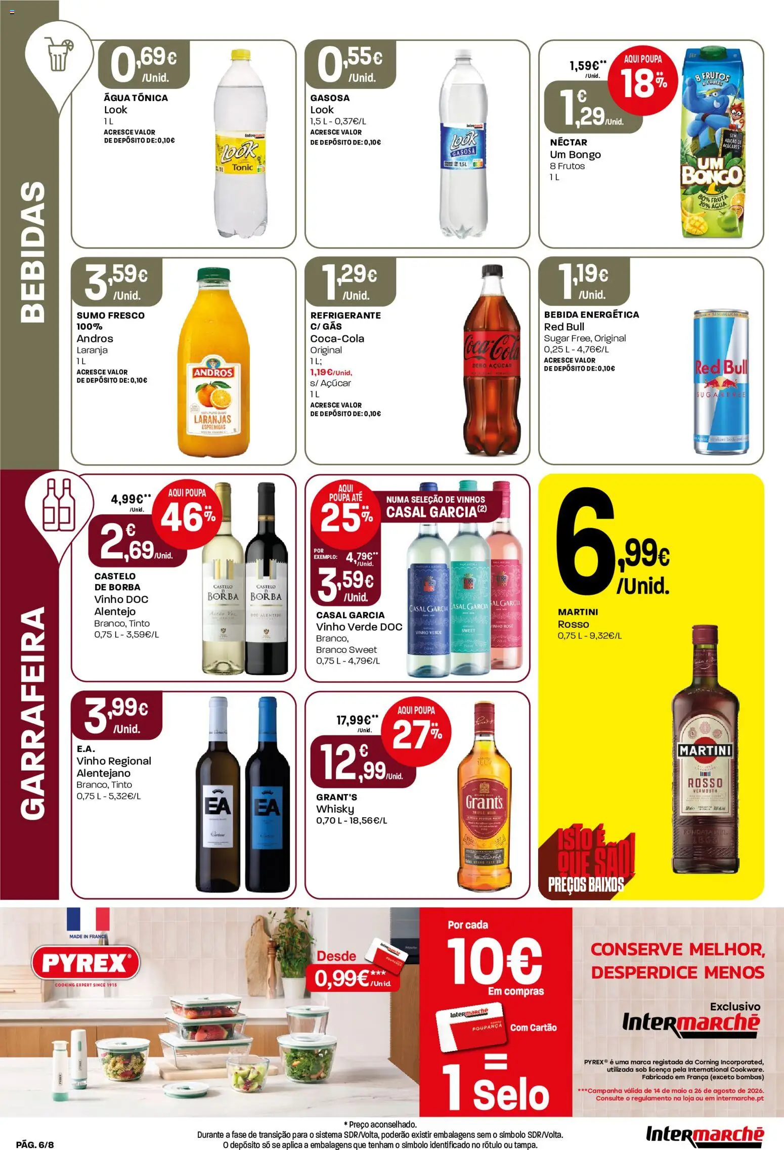 Intermarché Folheto Mini │ válido de 16/07/2026 | Página: 6 | Produtos: Whisky, Sumo, Vinho, Laranjas
