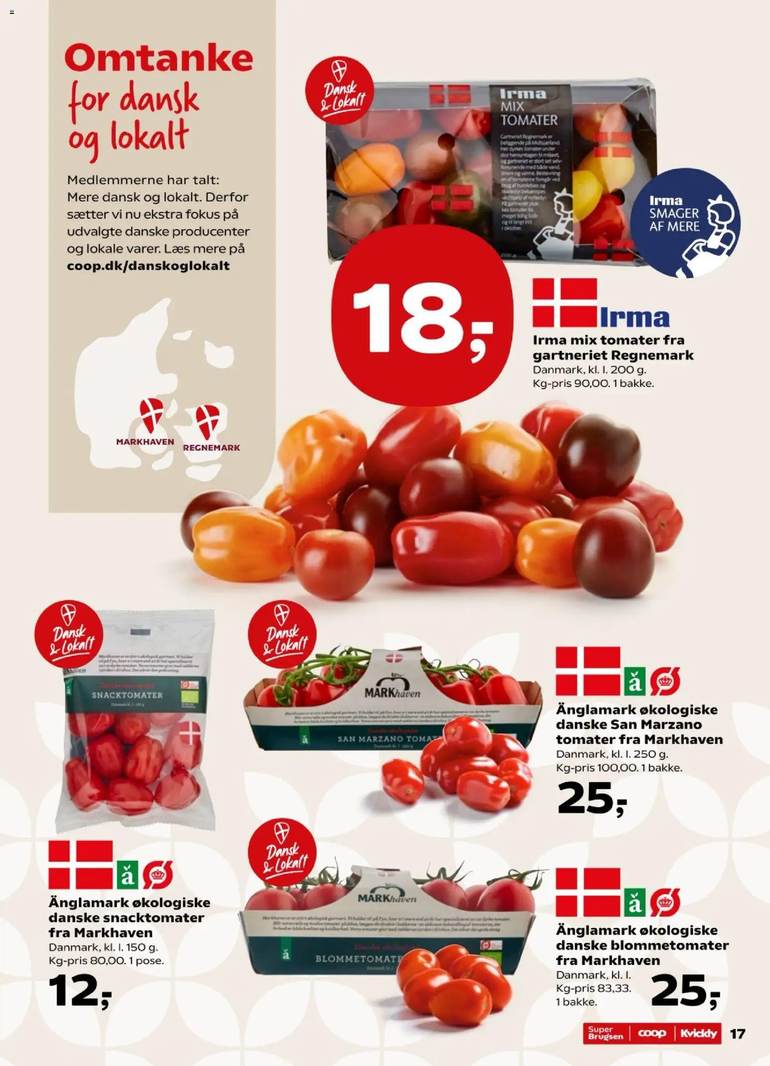 Super Brugsen tilbudsavis – gyldig fra 29.05.2026 | Side: 17 | Produkter: Tomater