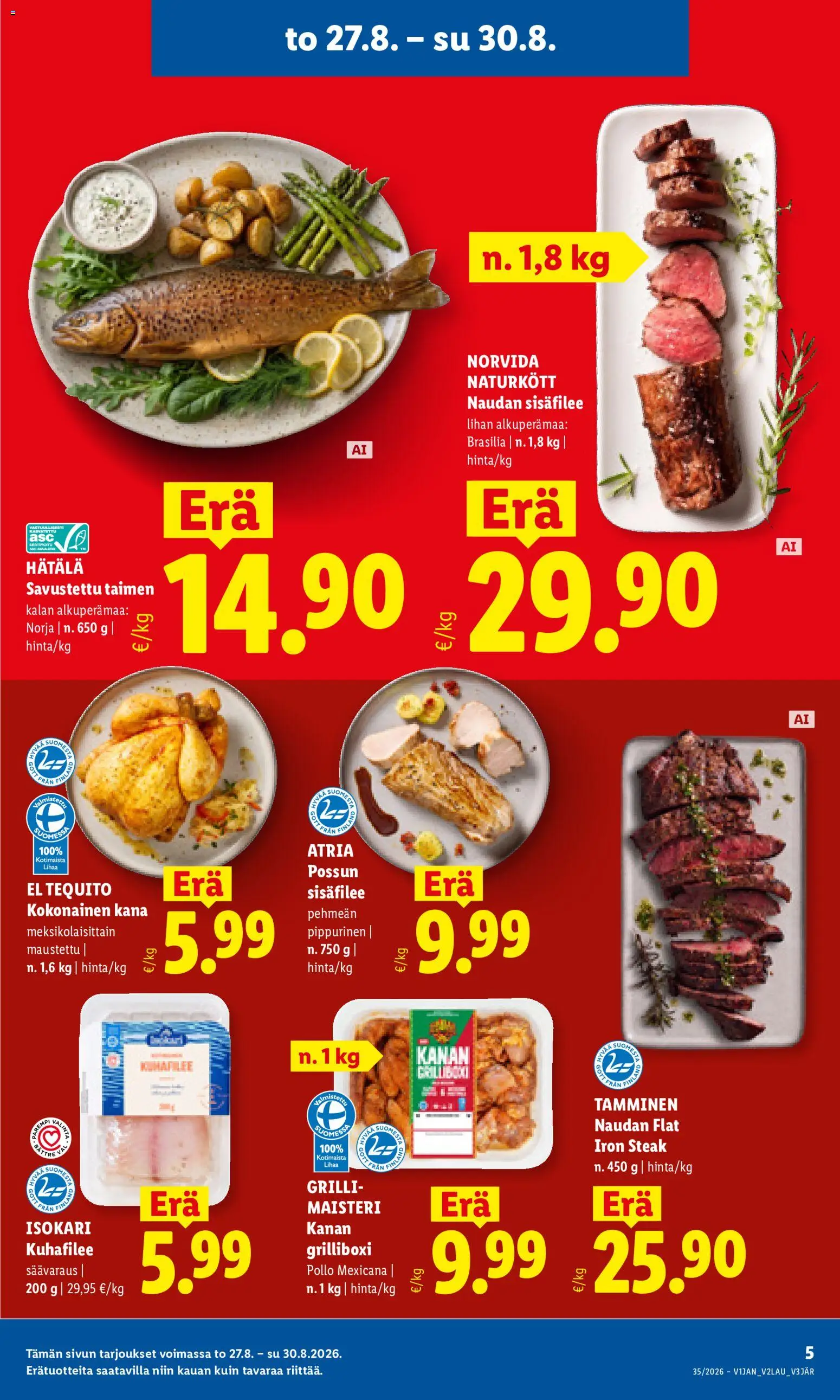 Lidl tarjoukset - Helsinki – voimassa 27/08/2026 alkaen | Sivu: 5