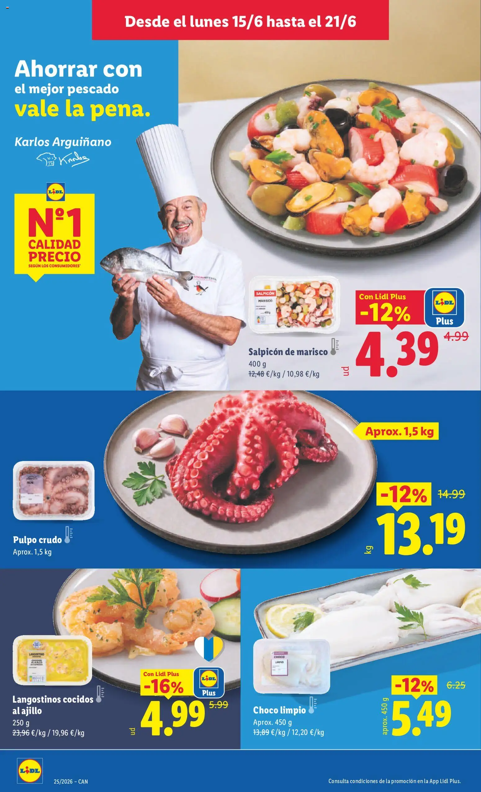 Lidl folleto Canarias │ válido desde el 15.06.2026 | Página: 10 | Productos: Pescado
