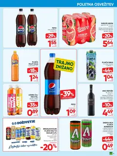 Tuš katalog akcije – veljaven od 29.07.2026 | Stran: 9 | Izdelki: Ledeni čaj, Radler, Vino, Caj