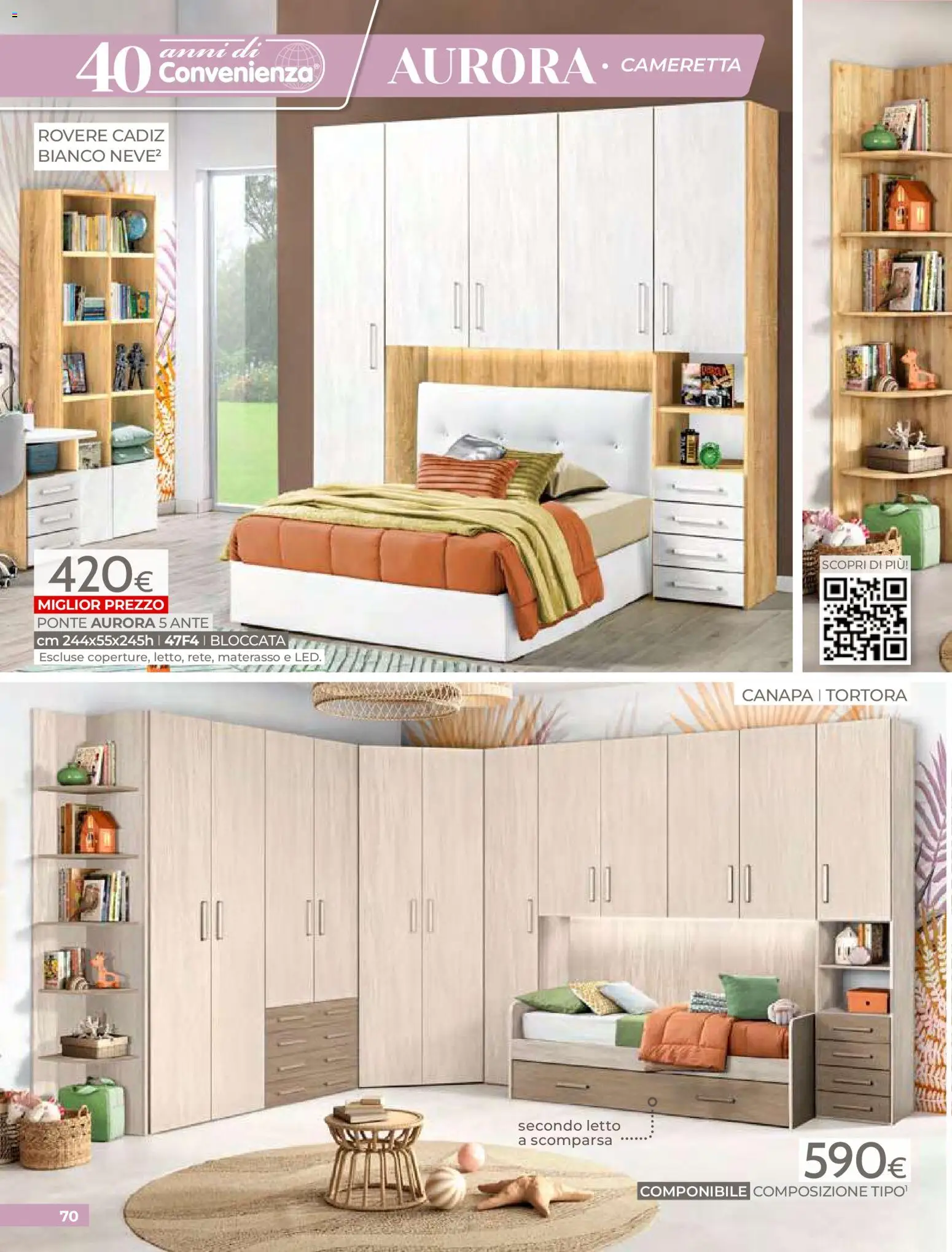 Volantino Mondo Convenienza del 01.04.2026 | Pagina: 72 | Prodotti: Letto, Materasso