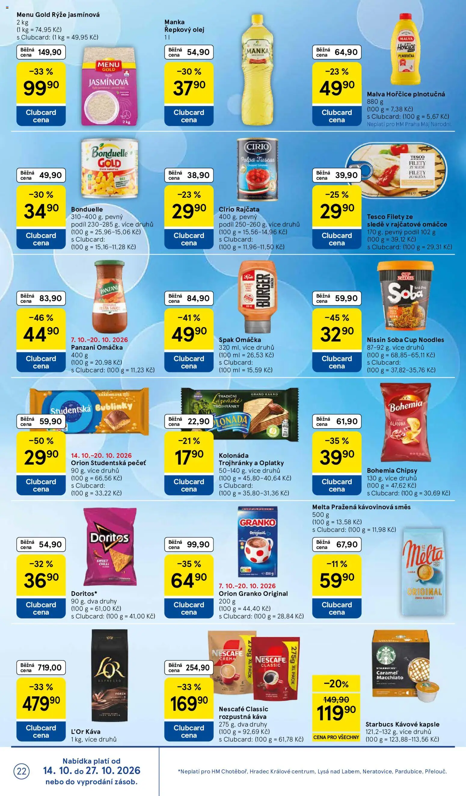 Tesco leták - Hypermarket od 14.10.2026 | Strana: 22