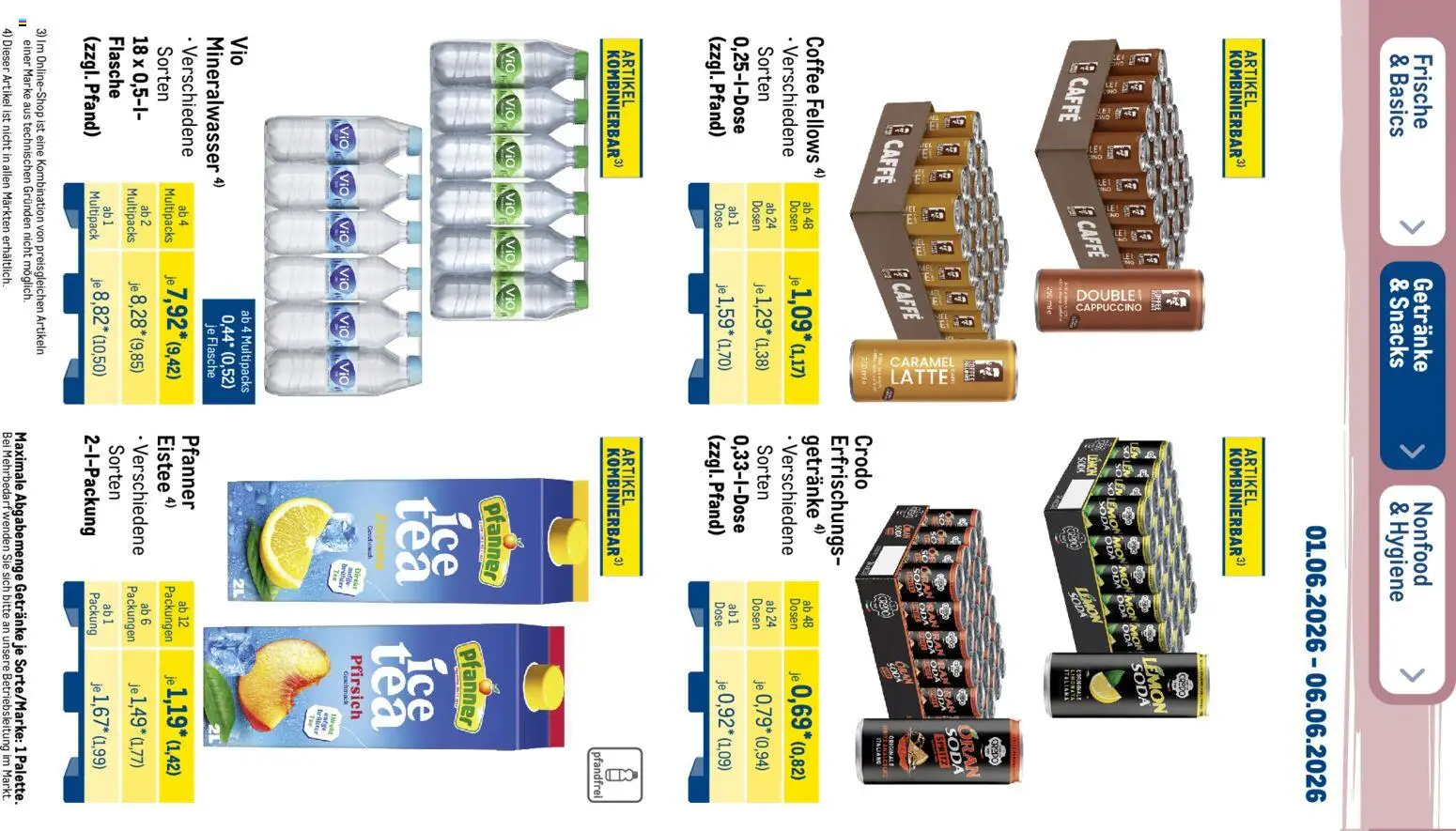 Metro Prospekt – gültig ab 01.06.2026 | Seite: 28 | Produkte: Mineralwasser, Pfirsich