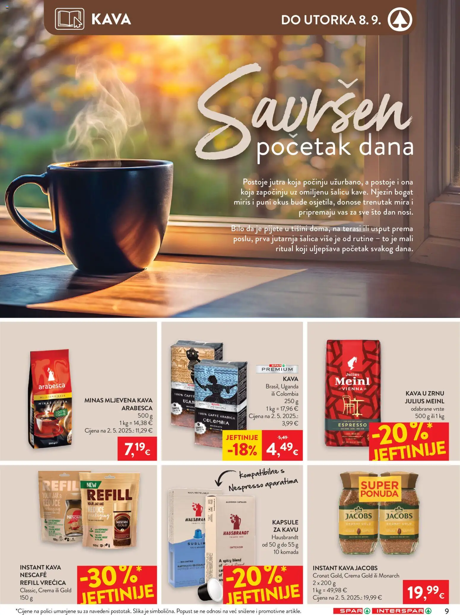 Interspar katalog | vrijedi od 02.09.2026 | Stranica: 17 | Proizvodi: Instant kava, Miris, Mljevena kava, Jacobs