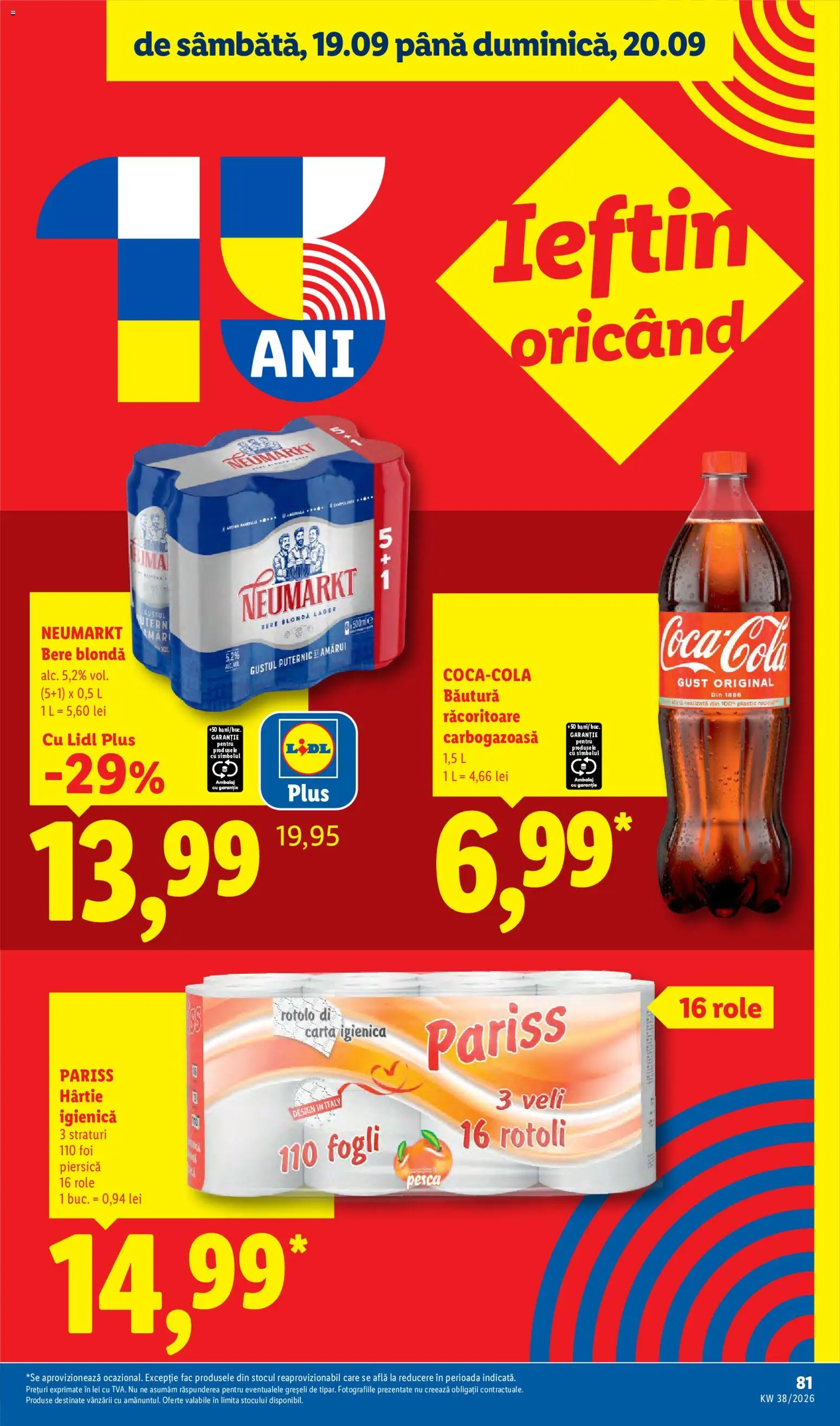 Noul catalog Lidl – valabil de la 14.09.2026 | Pagină: 81