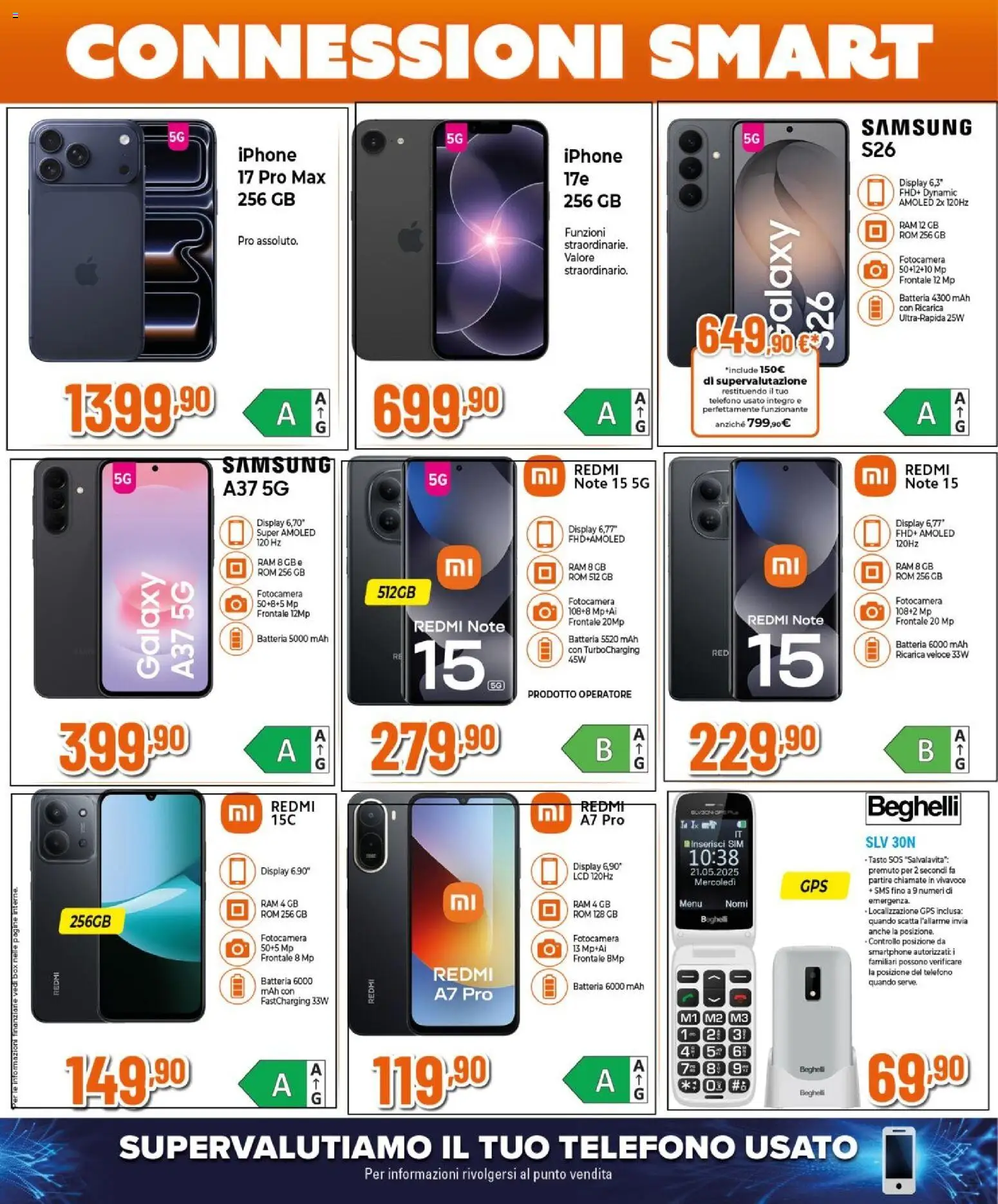 Volantino Expert del 04.06.2026 | Pagina: 14 | Prodotti: Iphone, Smartphone, Batteria, Samsung