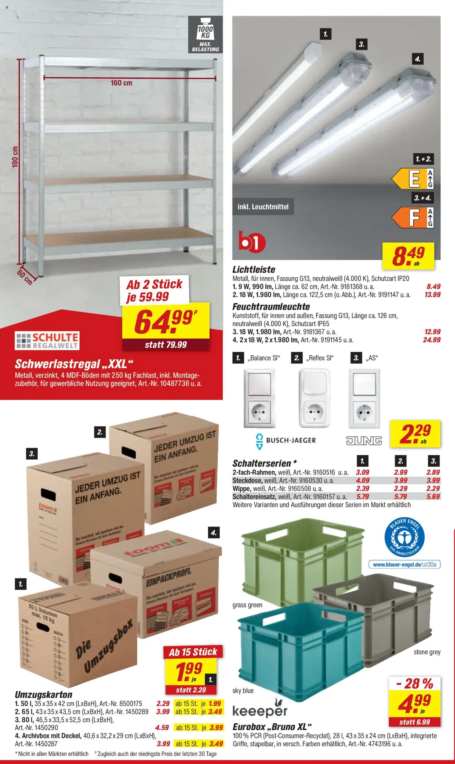 Toom Baumarkt Prospekt 	 – gültig ab 16.05.2026 | Seite: 20 | Produkte: Schwerlastregal