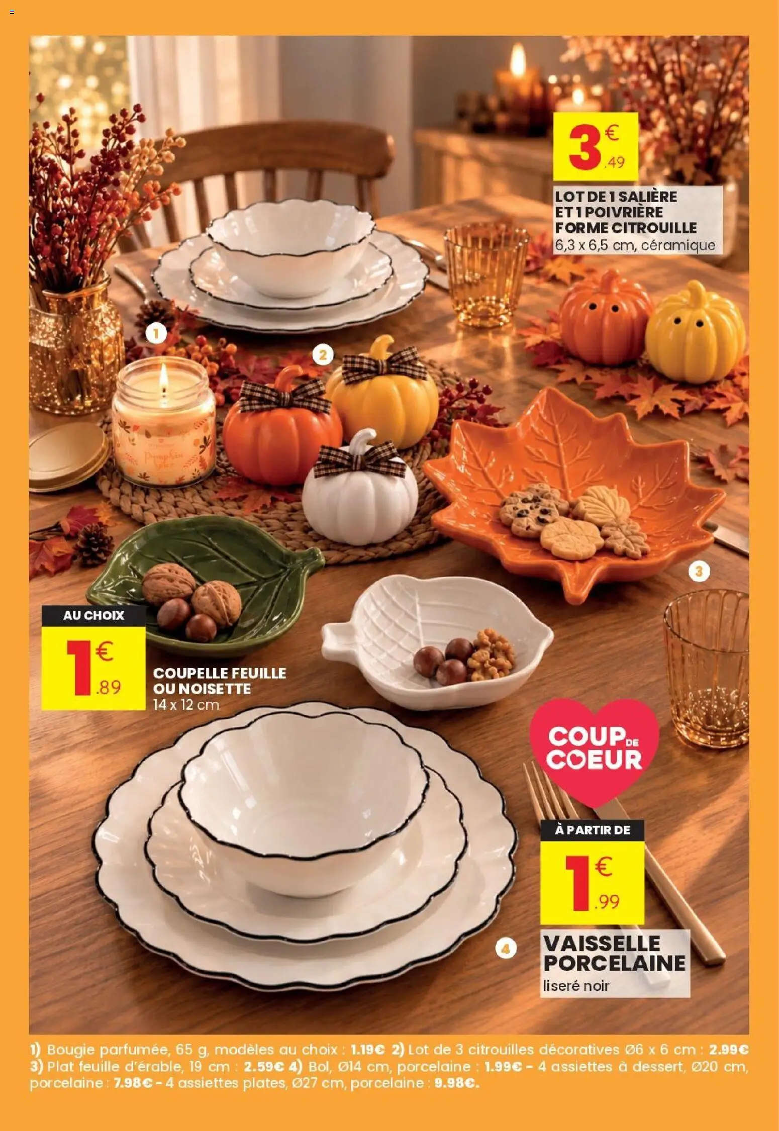 {H1} | Page: 4 | Produits: Vaisselle, Noisette, Citrouille, Coupelle