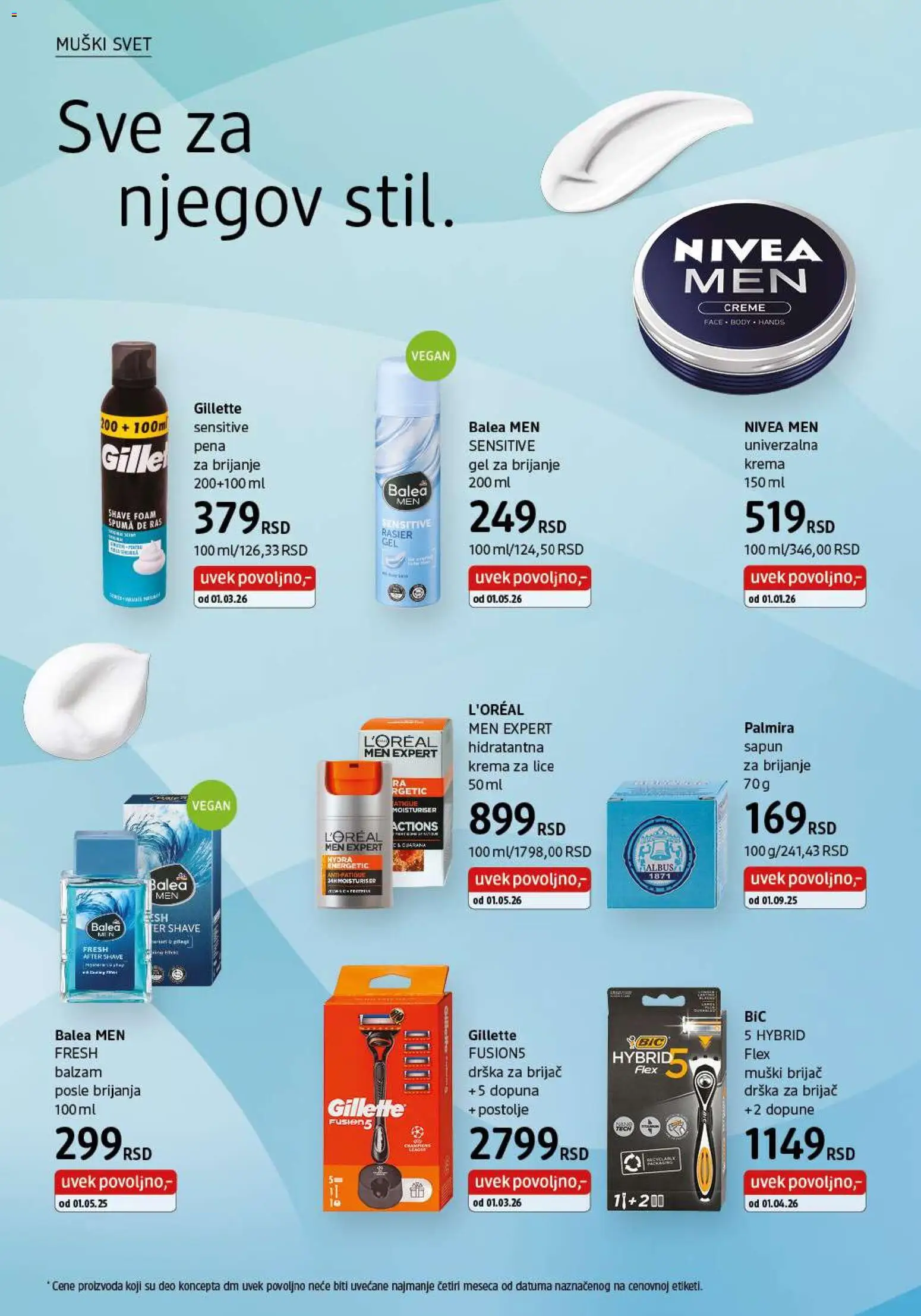 DM Drogerie katalog - važi od 01.06.2026 | Strana: 24 | Proizvode: Gel za brijanje, Nivea, Pena za brijanje, Sapun