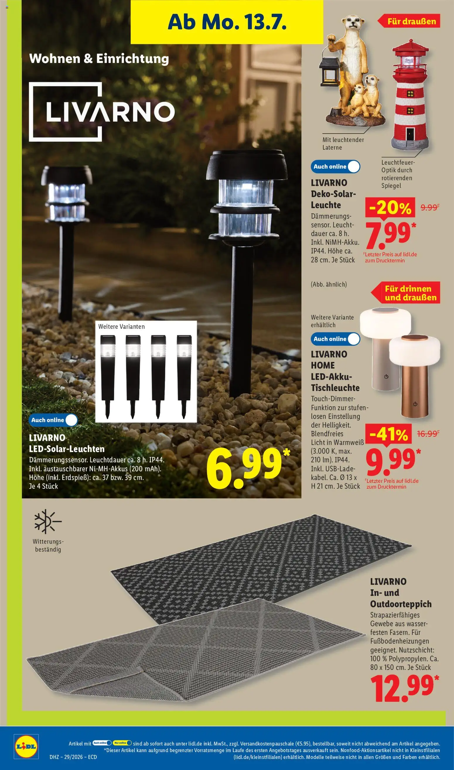 Lidl Prospekt – gültig ab 13.07.2026 | Seite: 16 | Produkte: Spiegel, Wasser