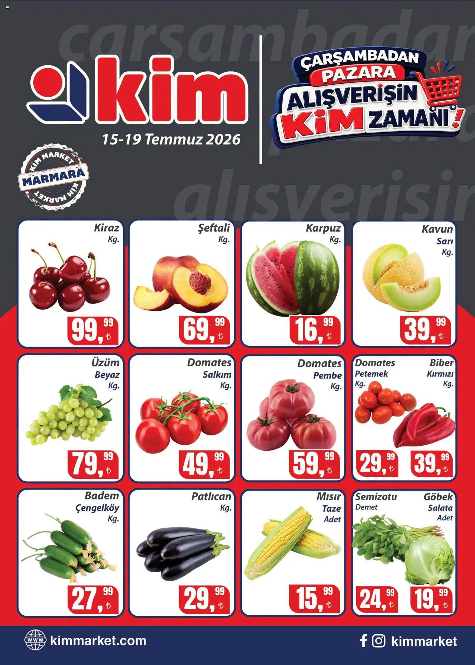 🛍️ Kim Market Katalog - Çarşambadan Pazara, 15 Temmuz 2026 itibariyle » Özel fırsatları keşfedin ve bugün tasarruf edin! 💰