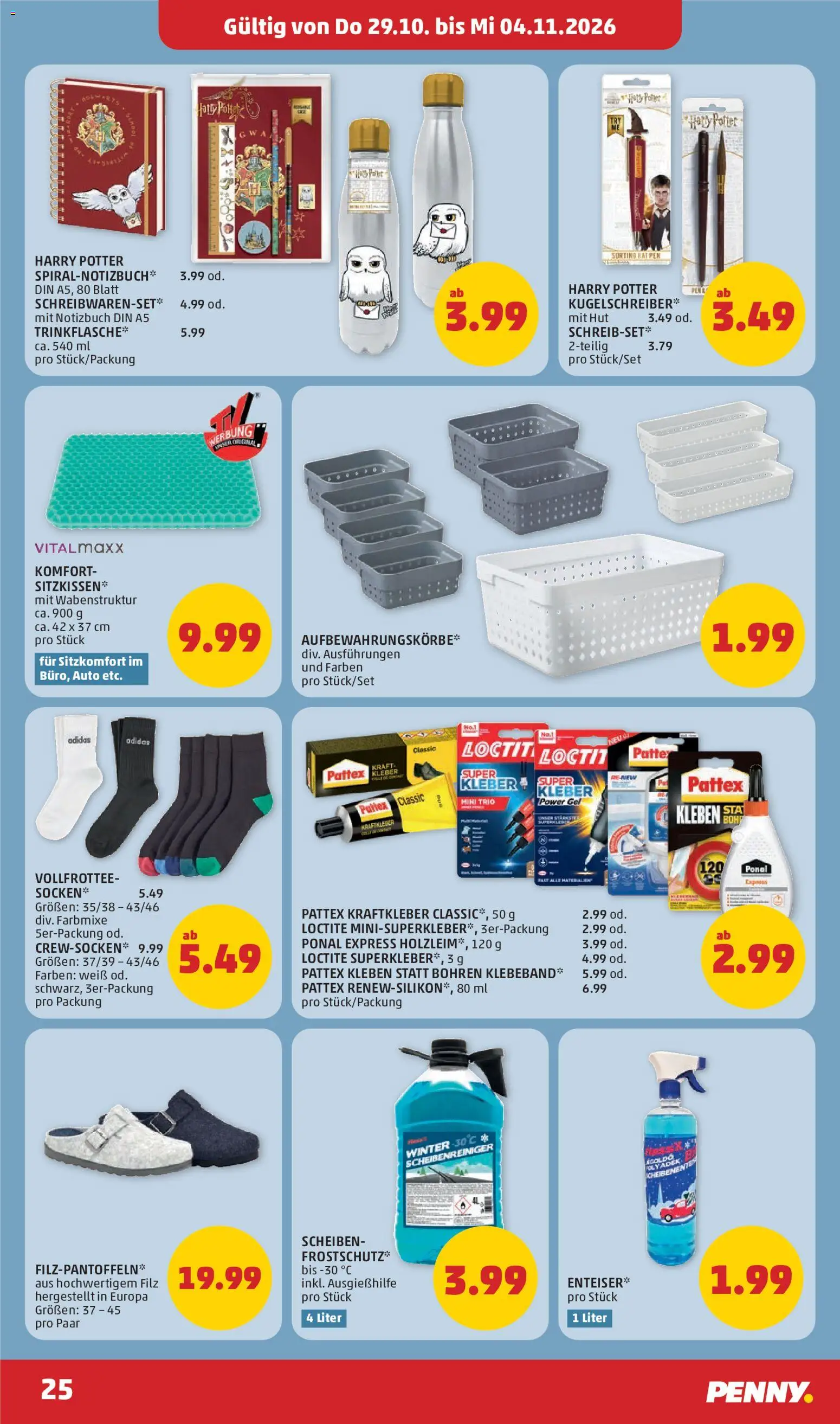 Penny Markt Flugblatt gültig ab 29.10.2026 | Seite: 25 | Produkte: Hut, Notizbuch